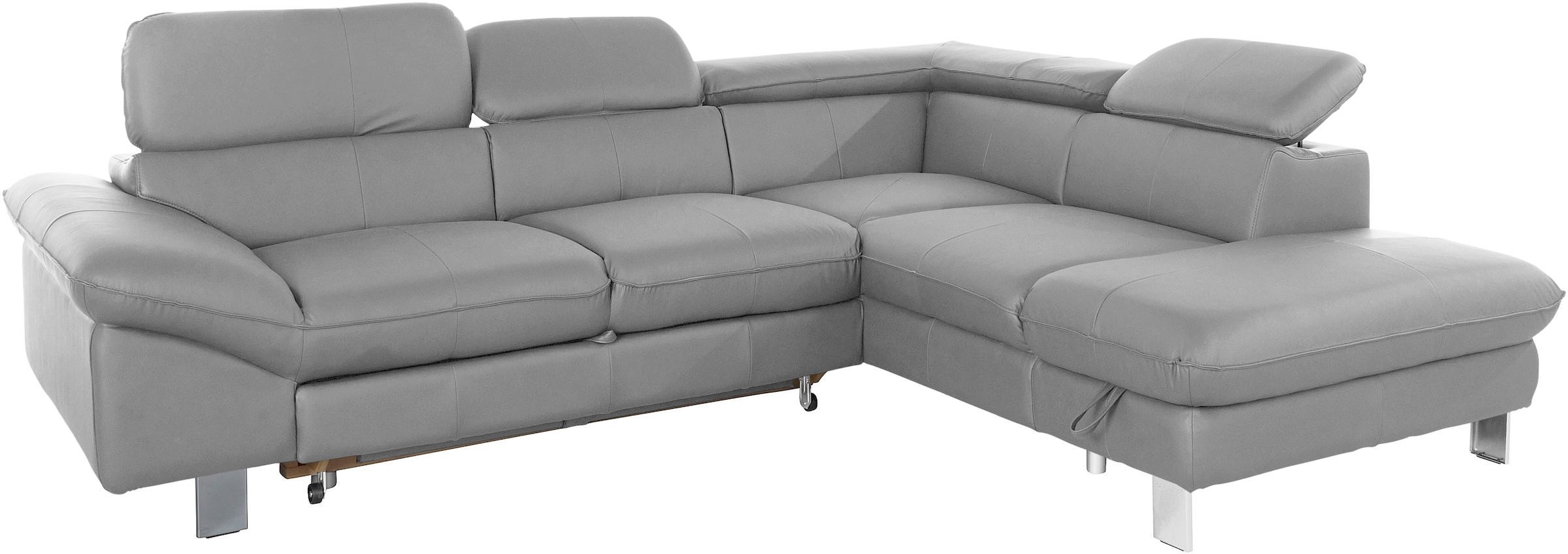 COTTA Ecksofa »Driver L-Form«, mit Kopfteilverstellung, wahlweise mit Bettfunktion & Bettkasten