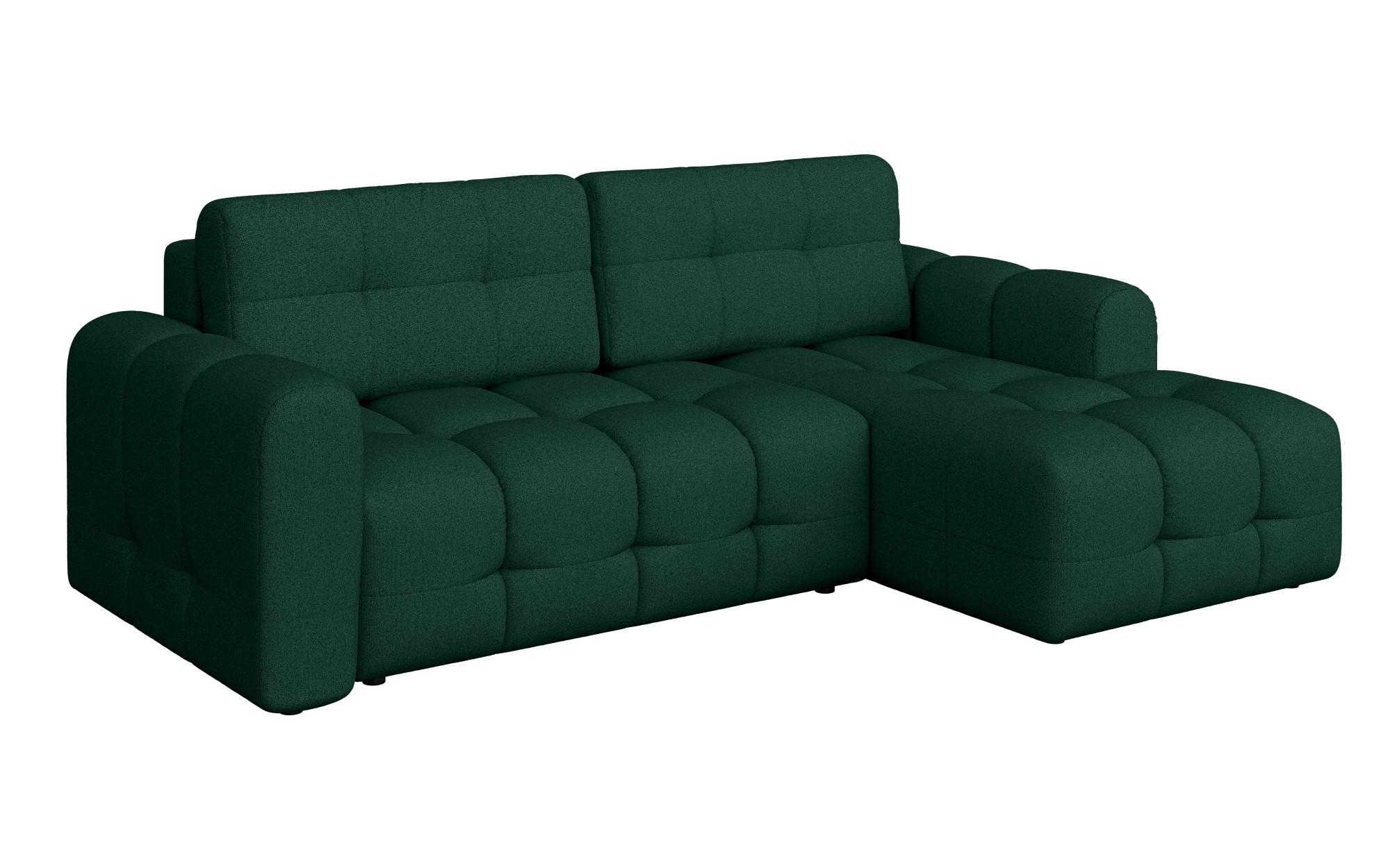 INOSIGN Ecksofa »Manilla, wahlweise mit Bettfunktion, B/T/H 265/170/91 cm«, L-Form mit Recamiere rechts/links bestellbar, Wellenunterfederung