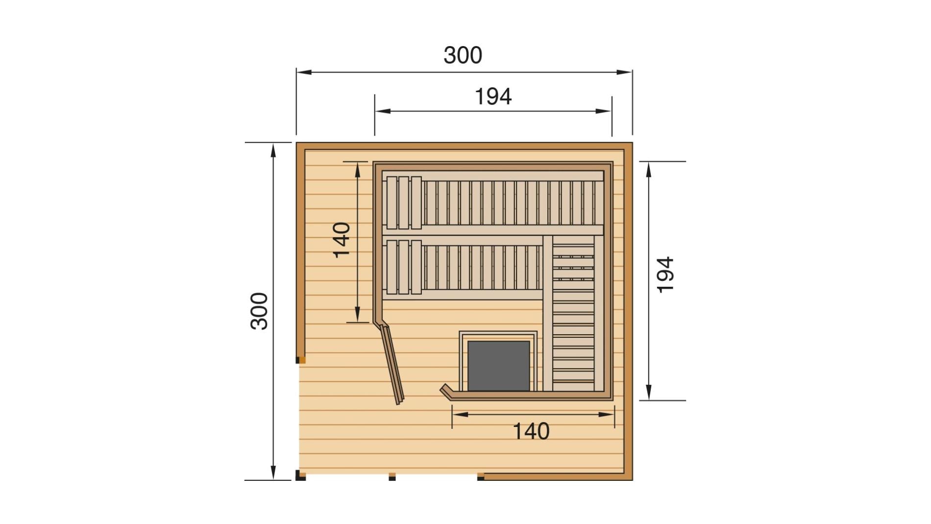 weka Saunahaus »412«