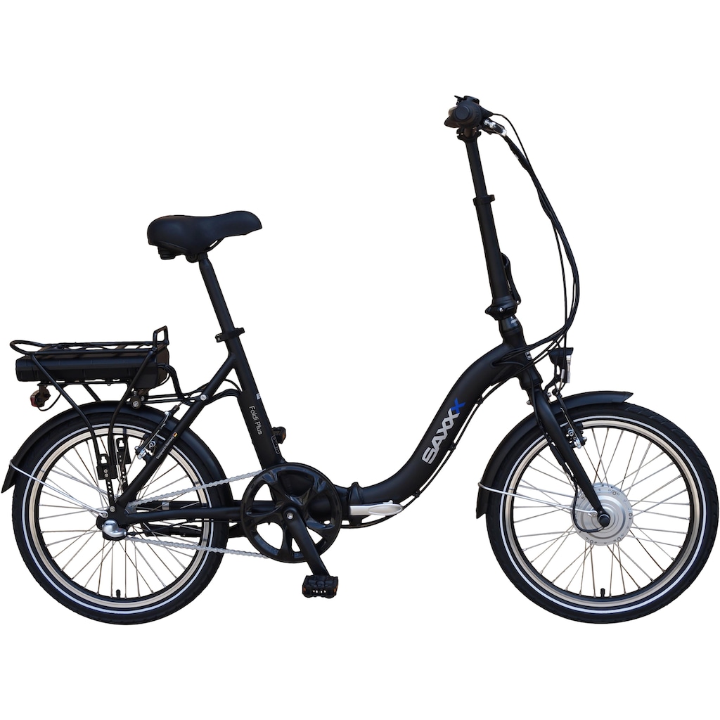 SAXXX E-Bike »Foldi Plus«, 3 Gang, Shimano, Nexus, Frontmotor 250 W