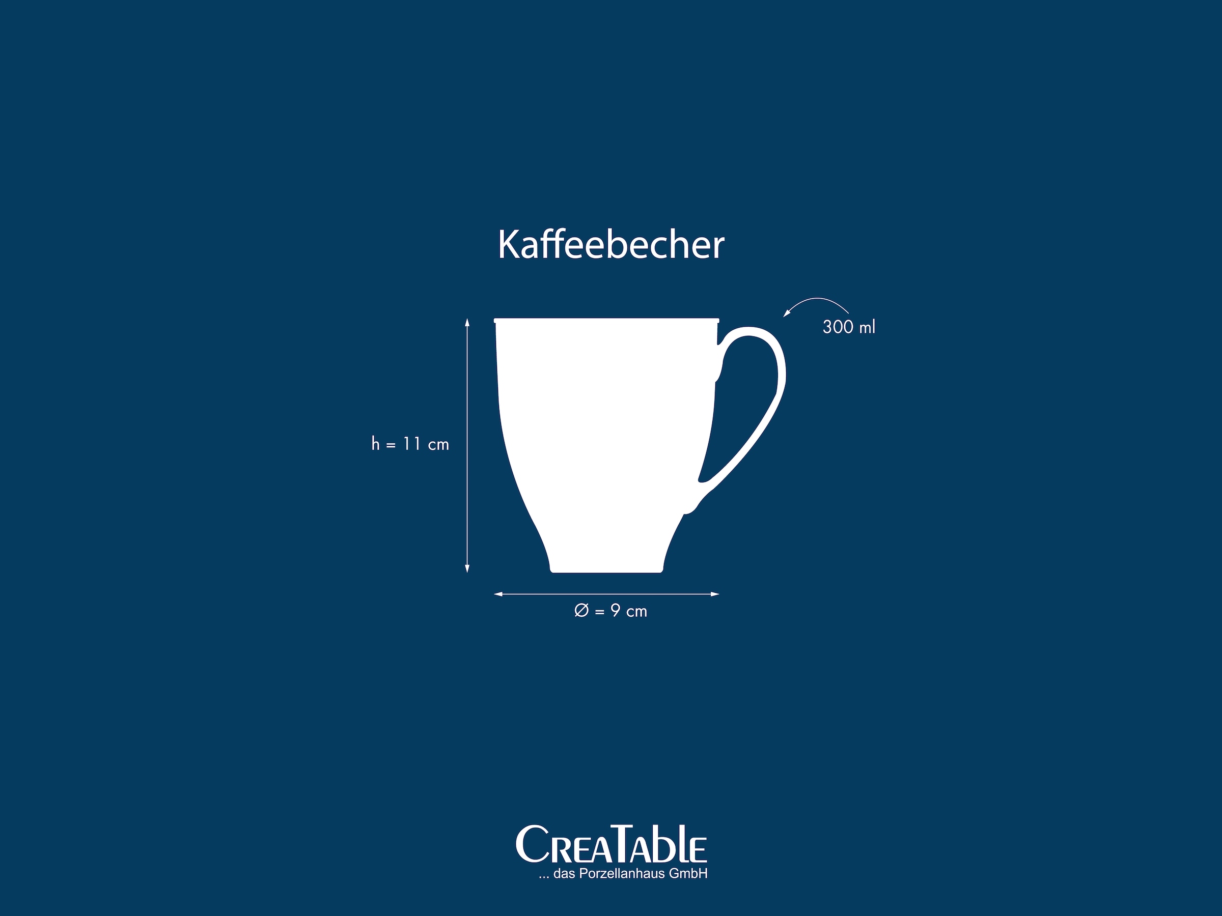 CreaTable Becher »Valencia Weiß, Kaffeebecher, 6-tlg.« Elegant, Boho Chic
