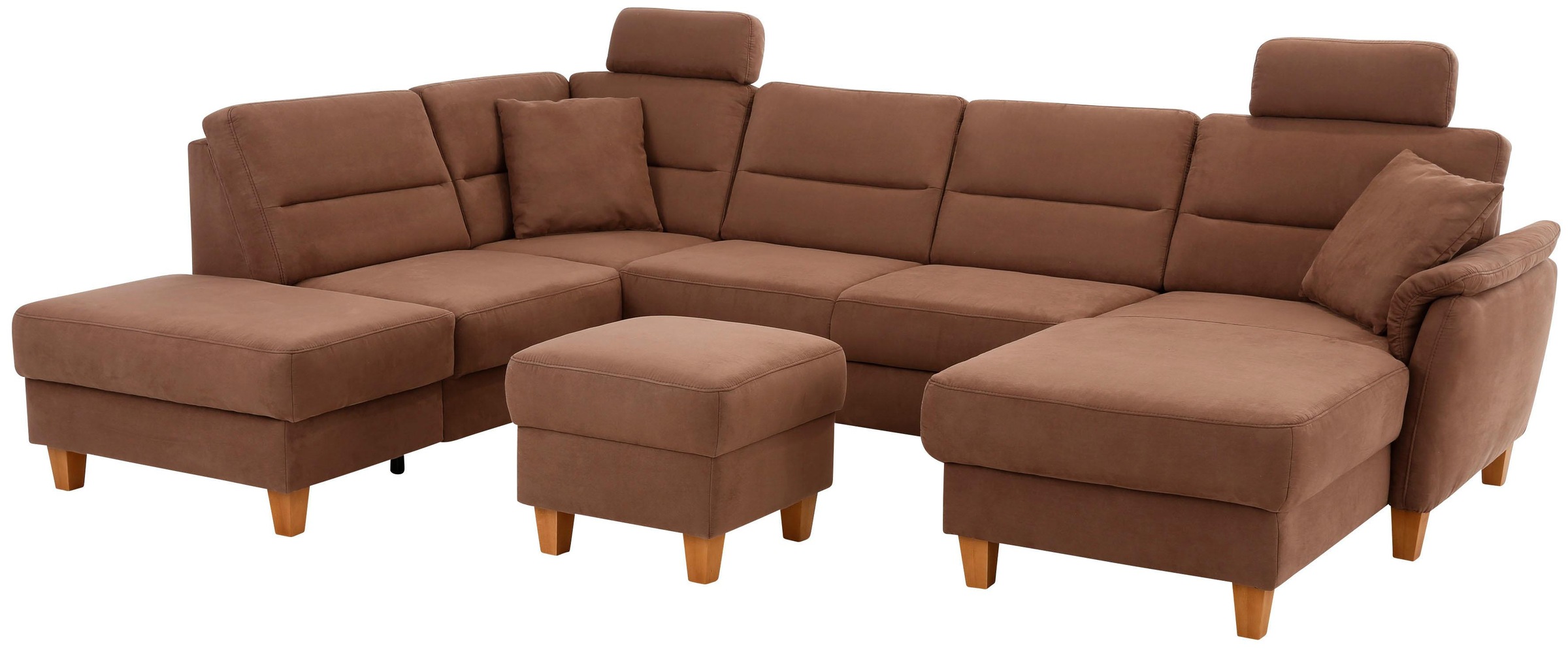 Home affaire Wohnlandschaft »Palmera U-Form, B: 308 cm« optional Bettfunkti günstig online kaufen