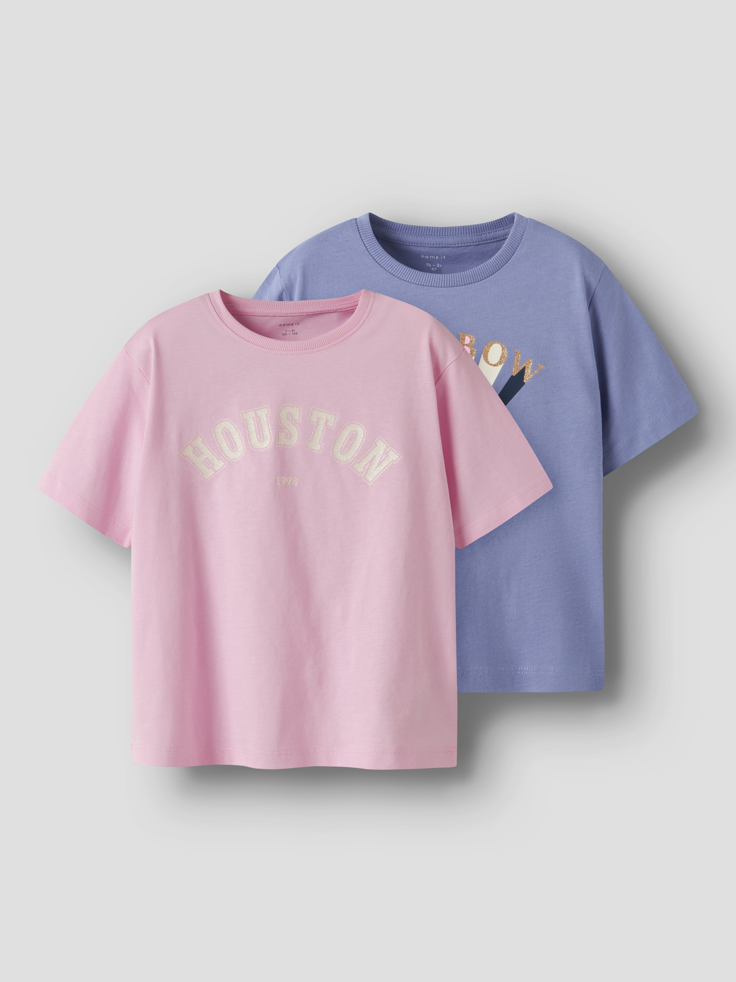 Name It T-Shirt »NMFKATINKA 2P SS NREG TOP PB«, (Packung, 2 tlg.)