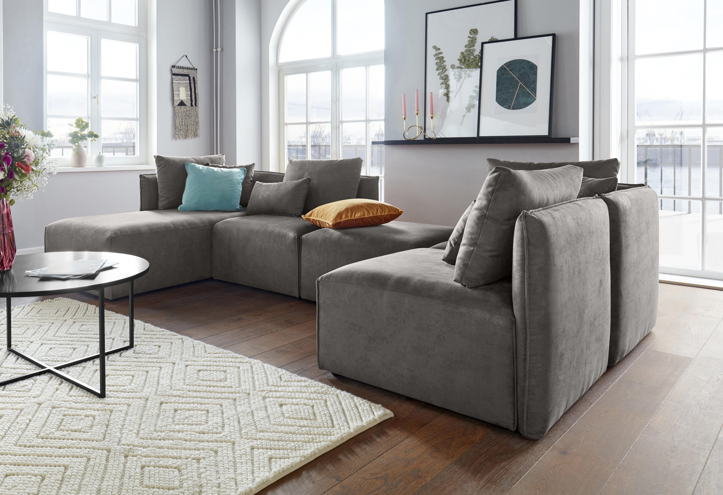 OTTO home Wohnlandschaft »Nöre U-Form« 5 Teile, in vielen Bezugsqualitäten günstig online kaufen