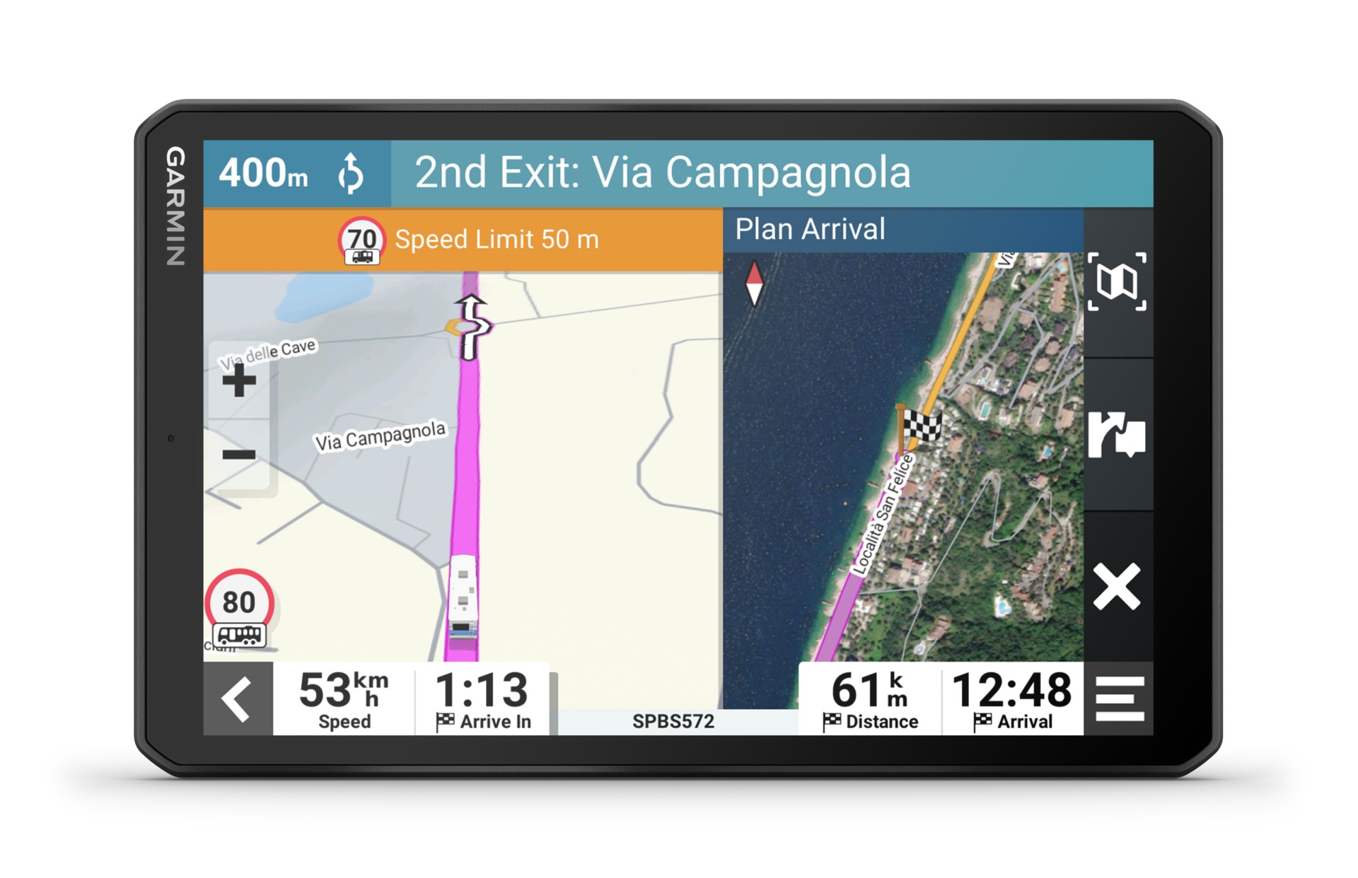 Navigationsgerät »Camper 895 EU«, (Europa (45 Länder) Karten-Updates), Bluetooth