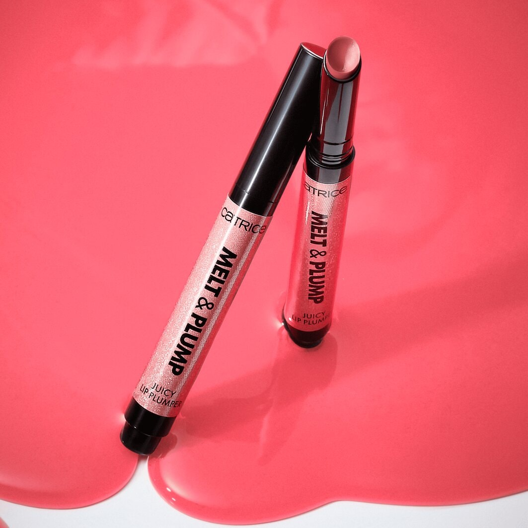 Catrice Lippenbalsam »Melt & Plump Juicy Lip Plumper«, (Set, 3 tlg.), Sorgt für Glanz und Volumen, weiche Textur, kühlend durch Menthol.