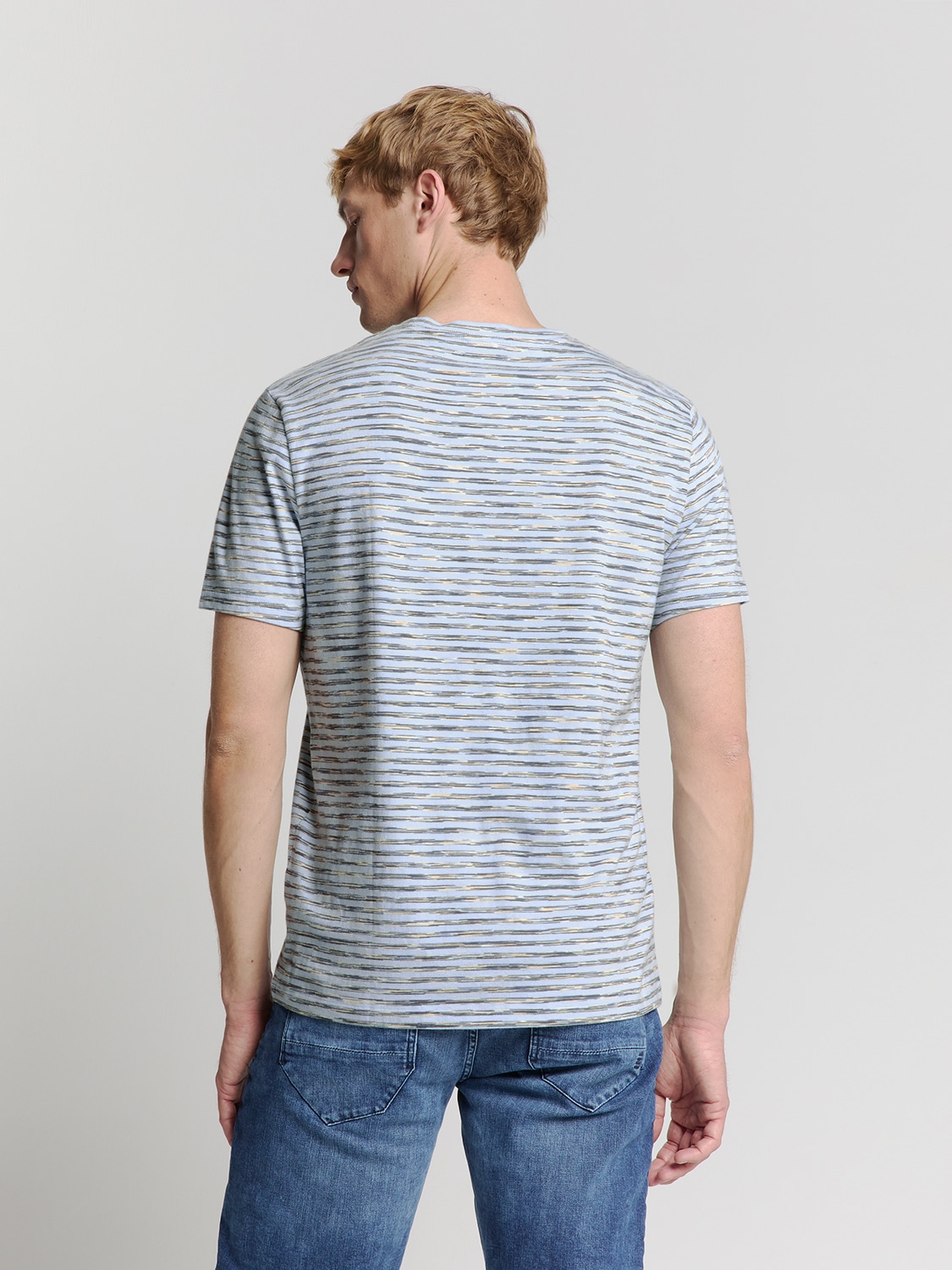 NO EXCESS T-Shirt »No Excess Gestreiftes Crewneck t-shirt«