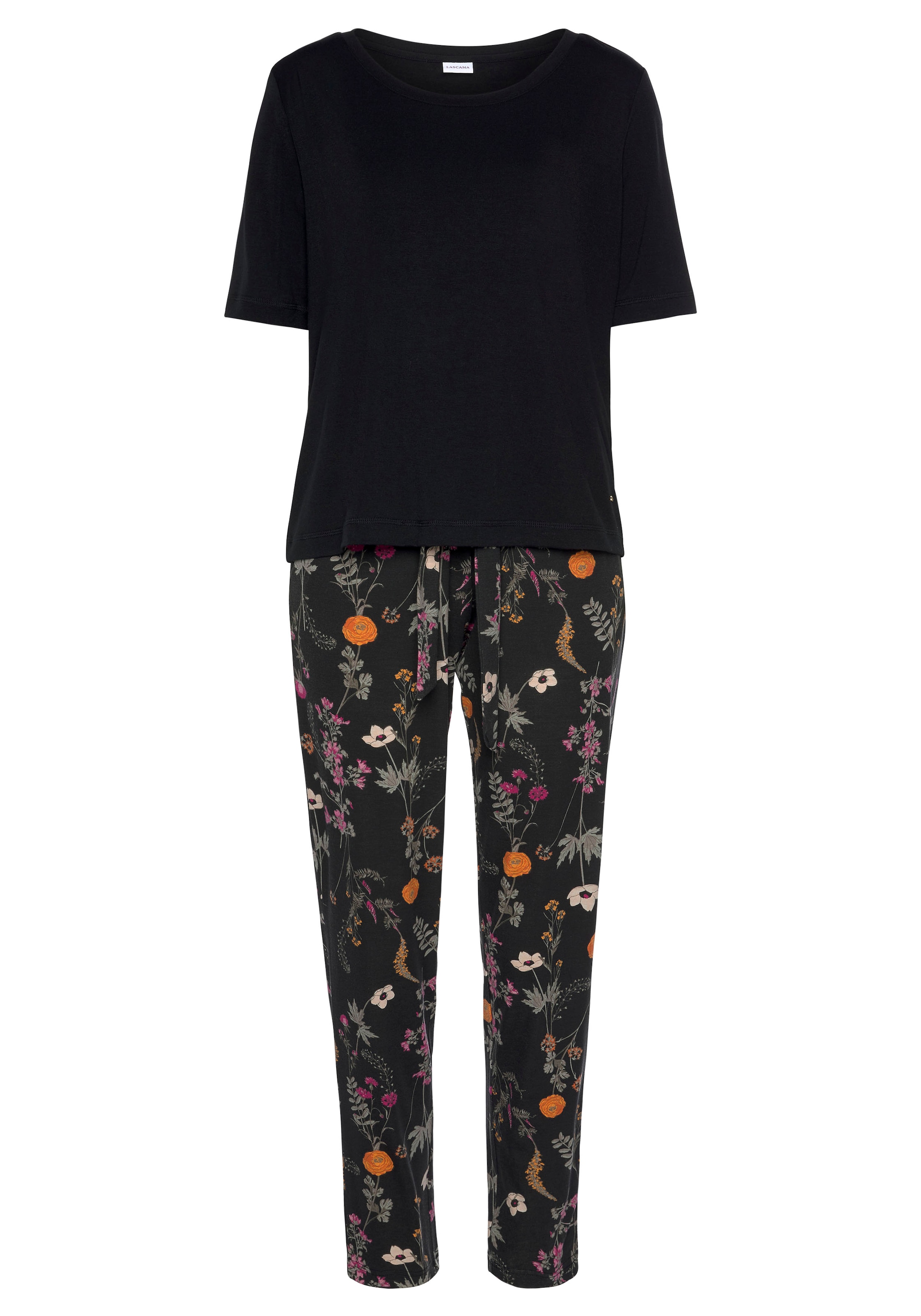 LASCANA Pyjama, mit Wildblumen Muster bequem kaufen