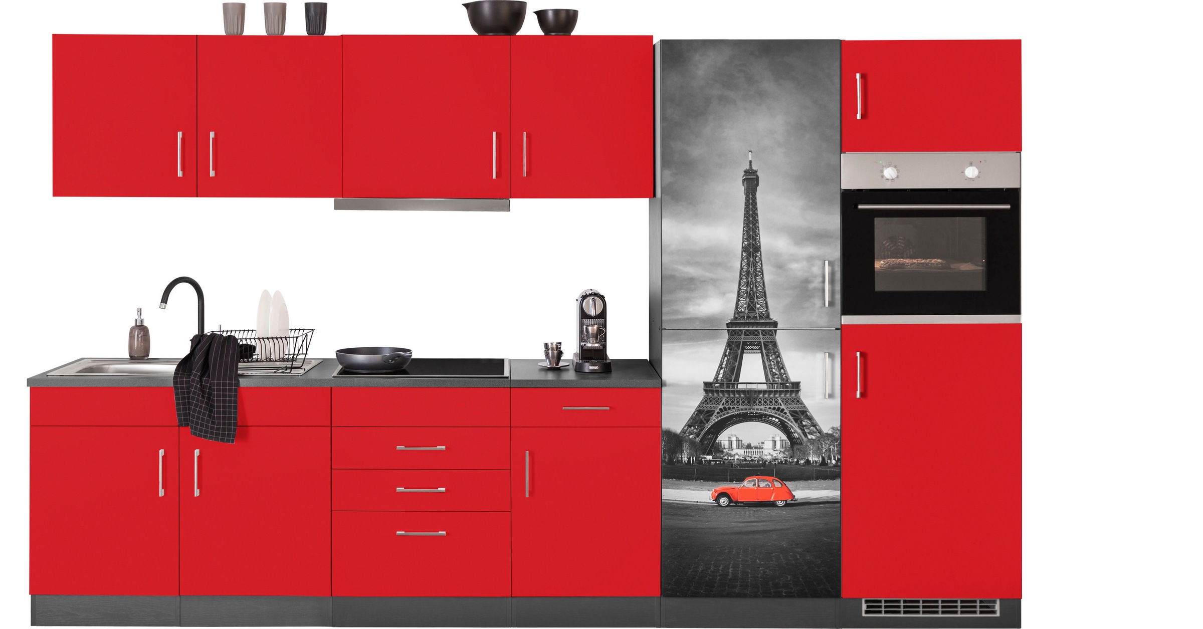 KOCHSTATION Küchenzeile »KS-Paris – Küchen mit einzigartigen Fotomotiven au günstig online kaufen