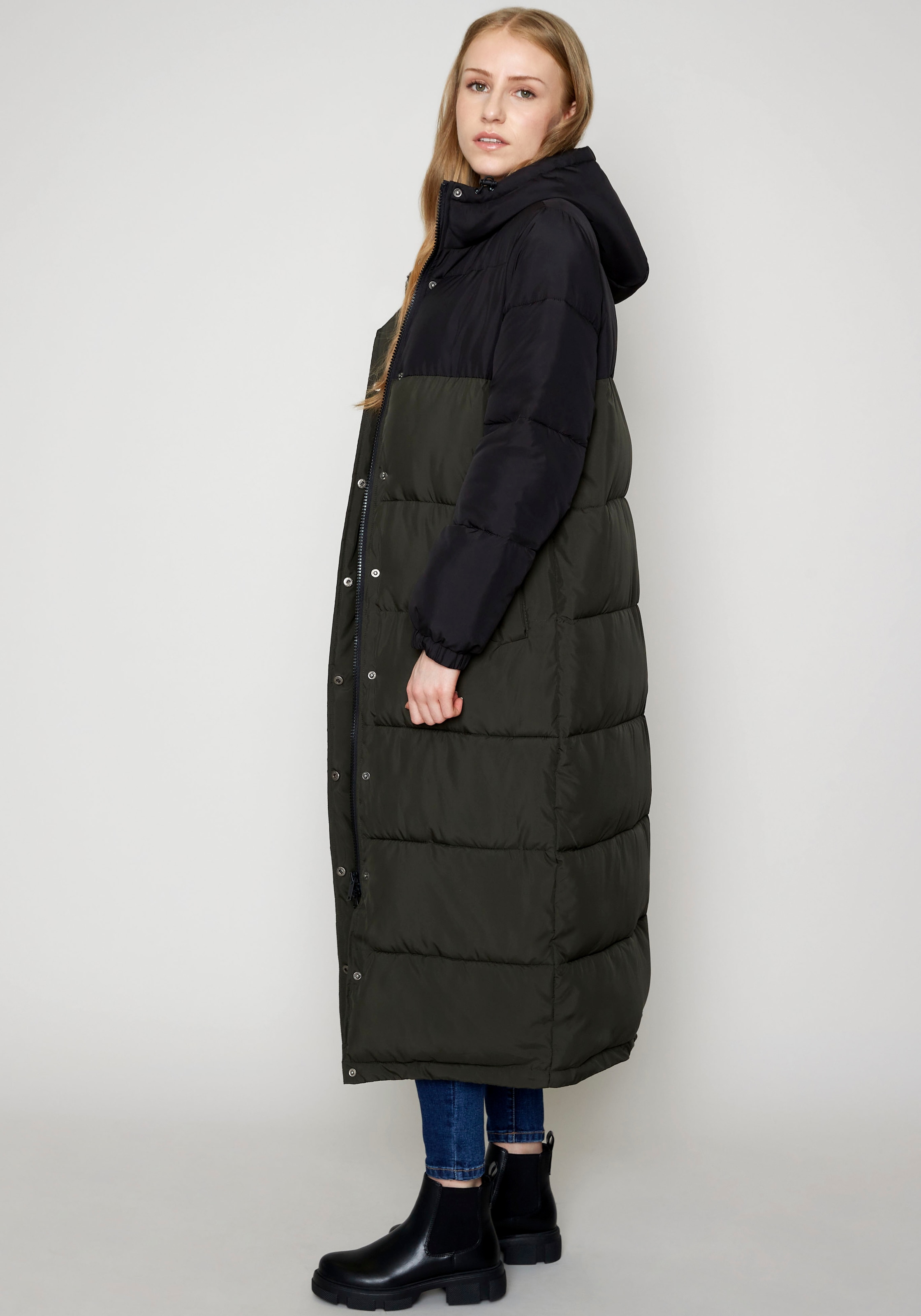 HaILY’S Steppmantel »LS P JK Lo44va«, im Colorblock-Design