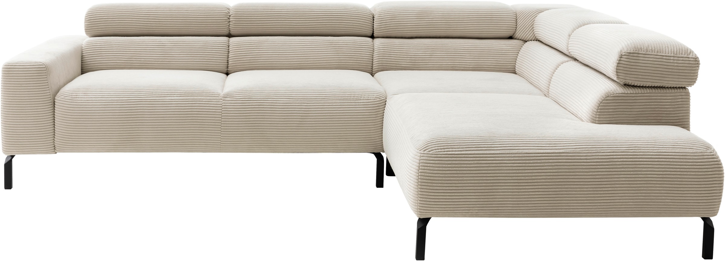 PLACES OF STYLE Ecksofa »Antonelli, L-Form, inkl. Kopfteilverstellung, Brei günstig online kaufen