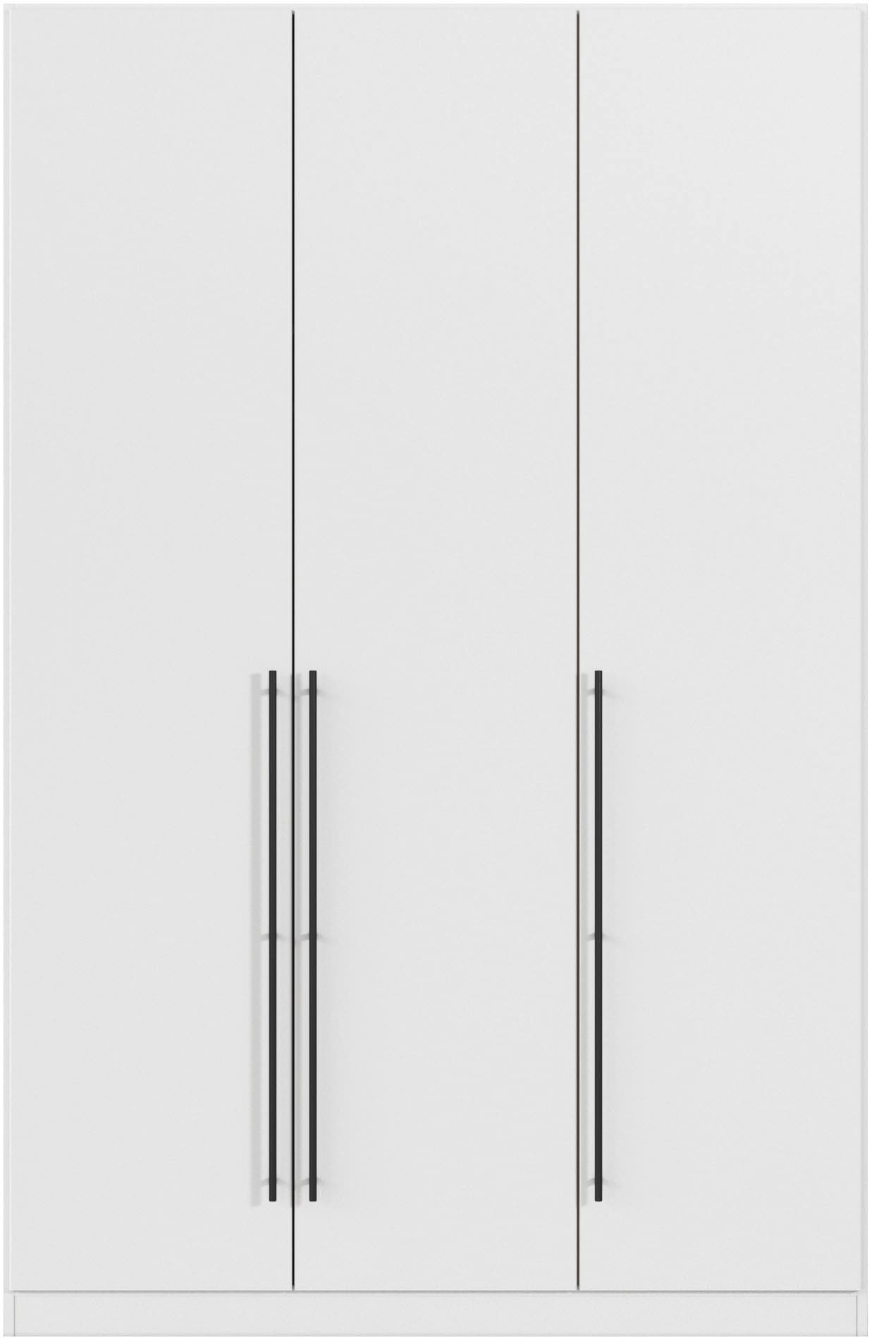 rauch Kleiderschrank »Drehtürenschrank Schrank Garderobe Wäscheschrank Schlafzimmer AVOLA«, (in 3 verschiedenen Ausstattungen BASIC/CLASSIC/PREMIUM), mit hochwertigen Stangengriffen in Schwarz aus Metall MADE IN GERMANY