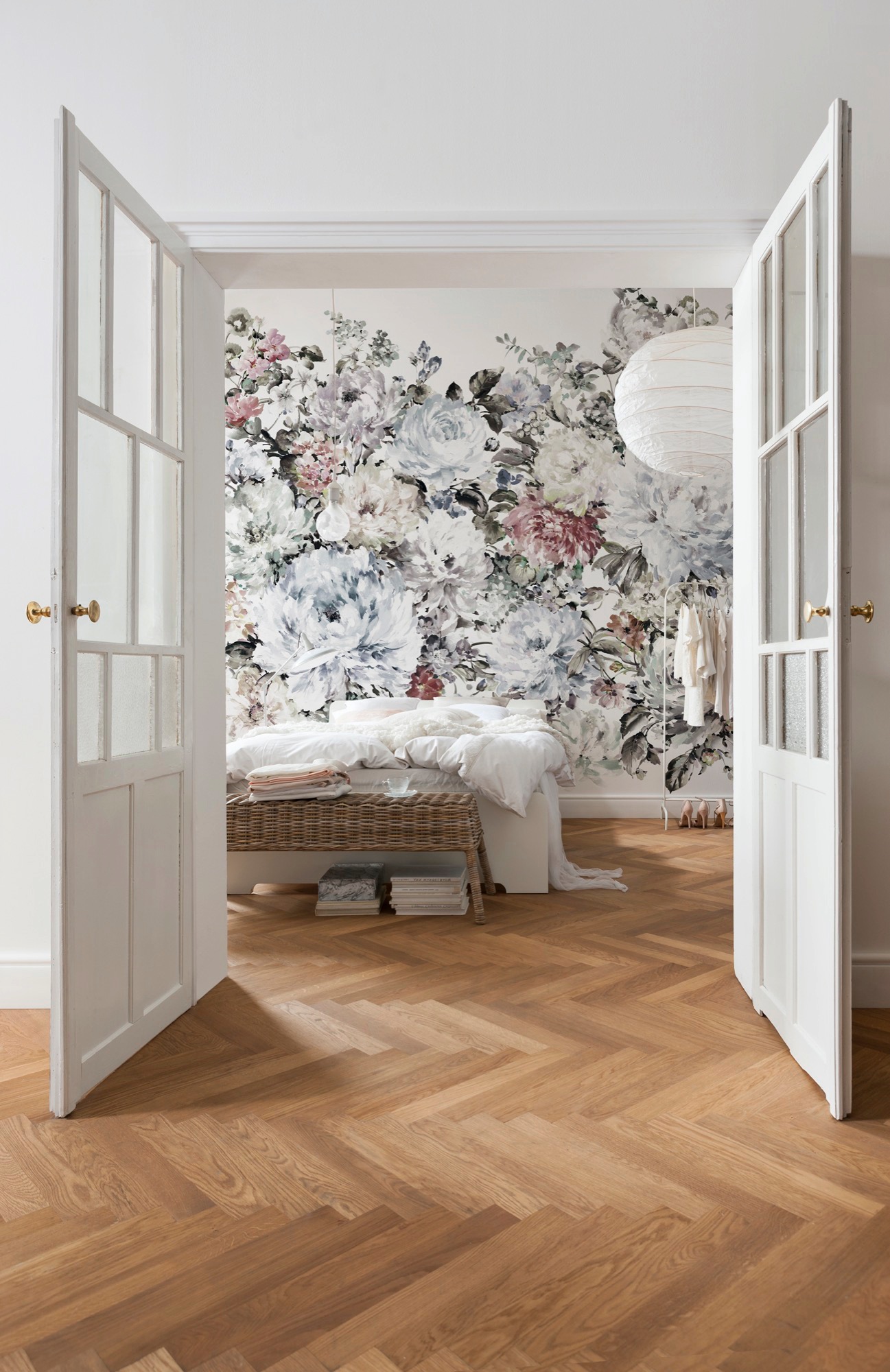 Komar Vliestapete »Digitaldruck Vlies - Posy - Größe 400 x 280 cm«, bedruckt, Wohnzimmer, Schlafzimmer