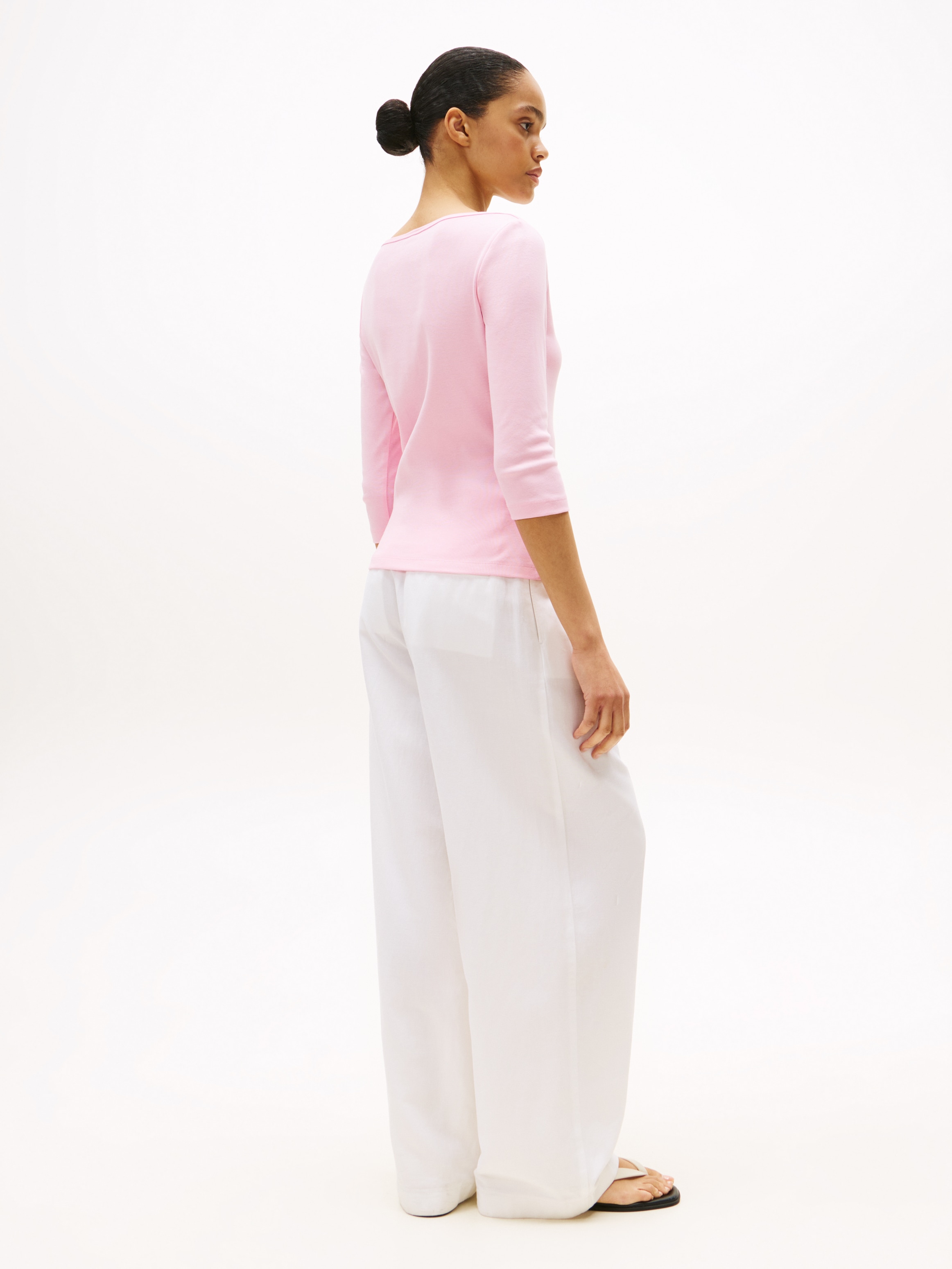 Tommy Hilfiger 3/4-Arm-Shirt »NEW CODY SLIM BOAT-NK 3/4SLV«, mit Logostickerei