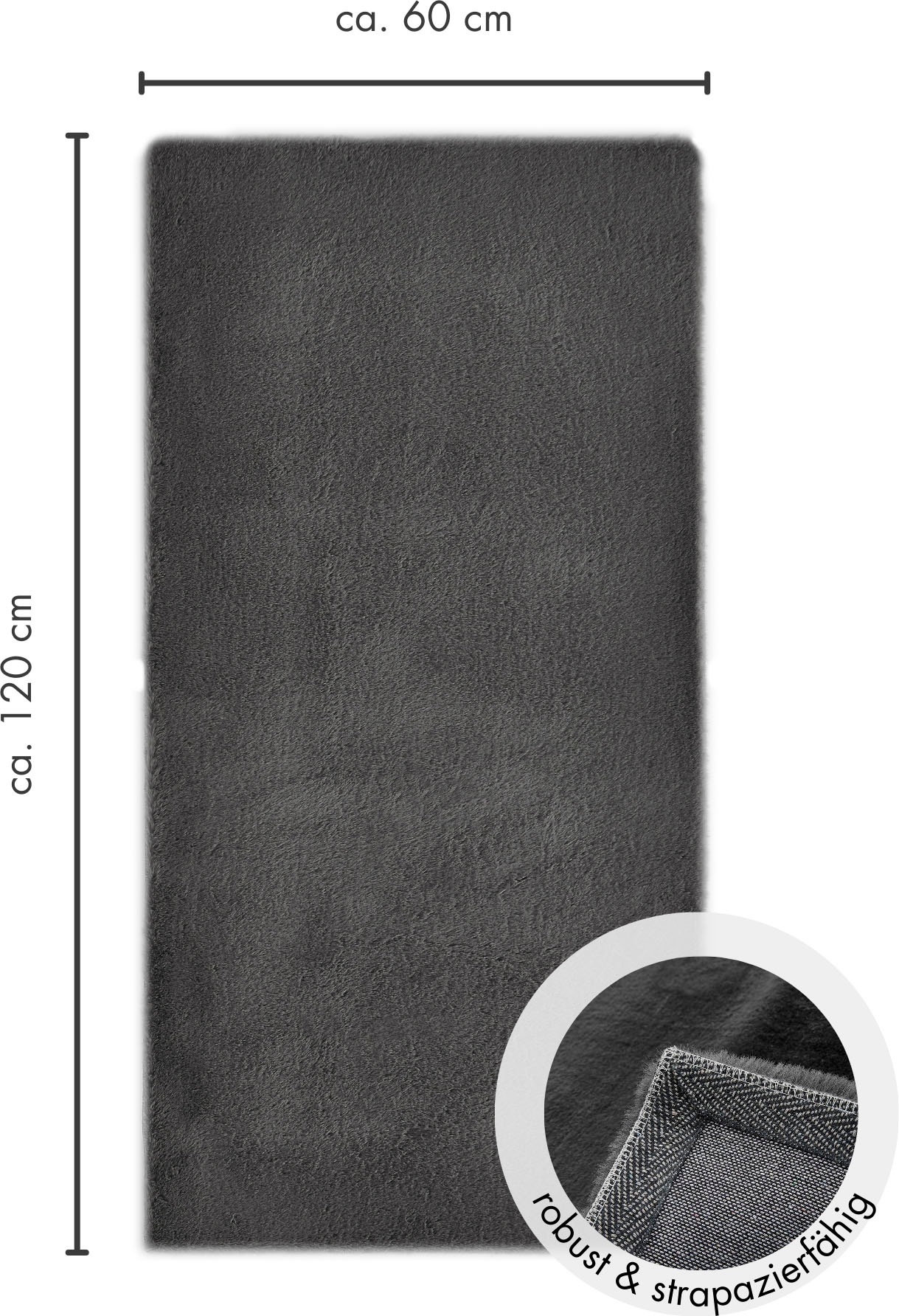 LUXOR living Fellteppich »Novara«, rechteckig, 30 mm Höhe, Kunstfell, Kaninchenfell-Haptik, besonders weicher Hochflor