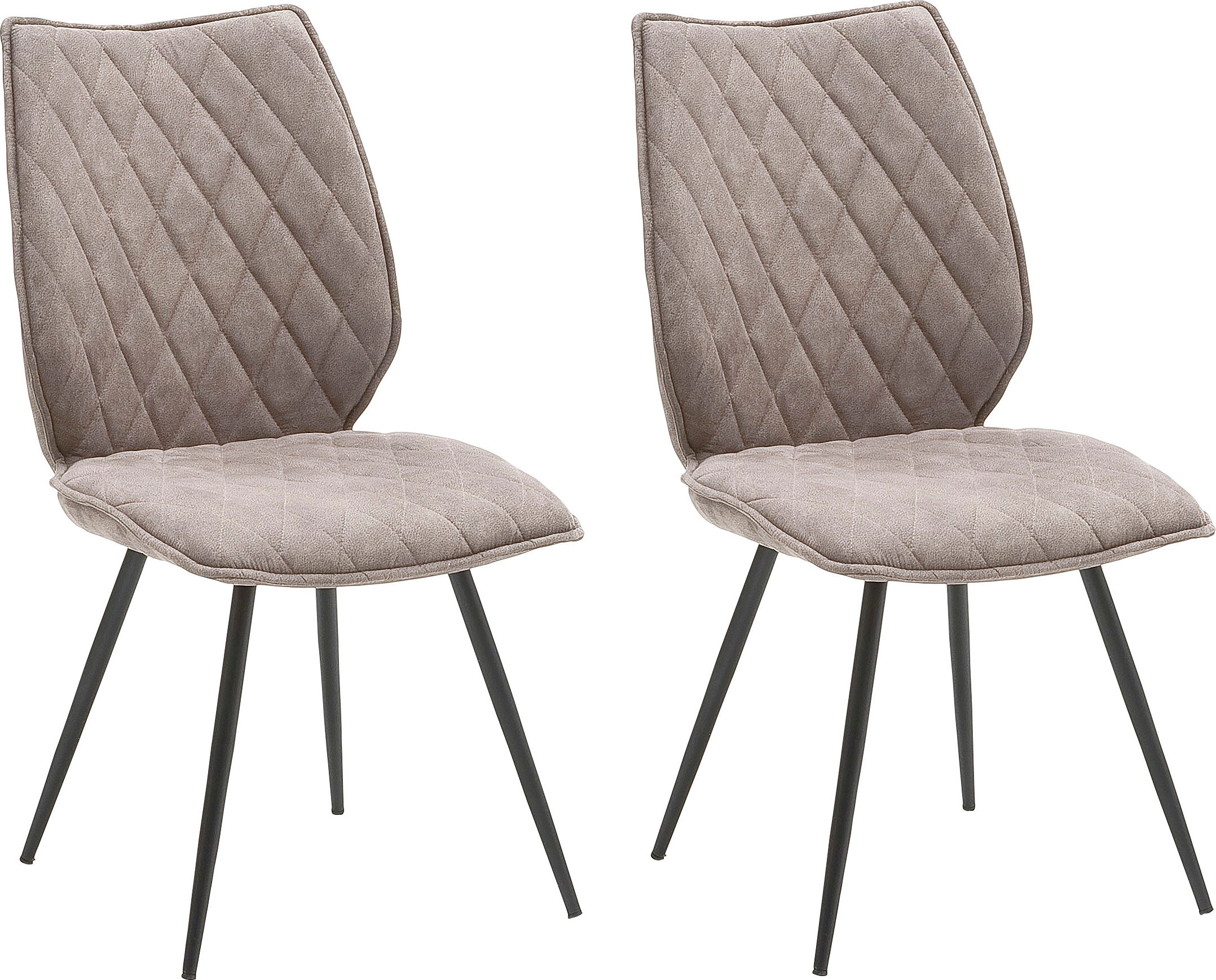 MCA furniture 4-Fußstuhl »Navarra«, 2 St., 2-er Set mit Stoffbezug, belastb günstig online kaufen