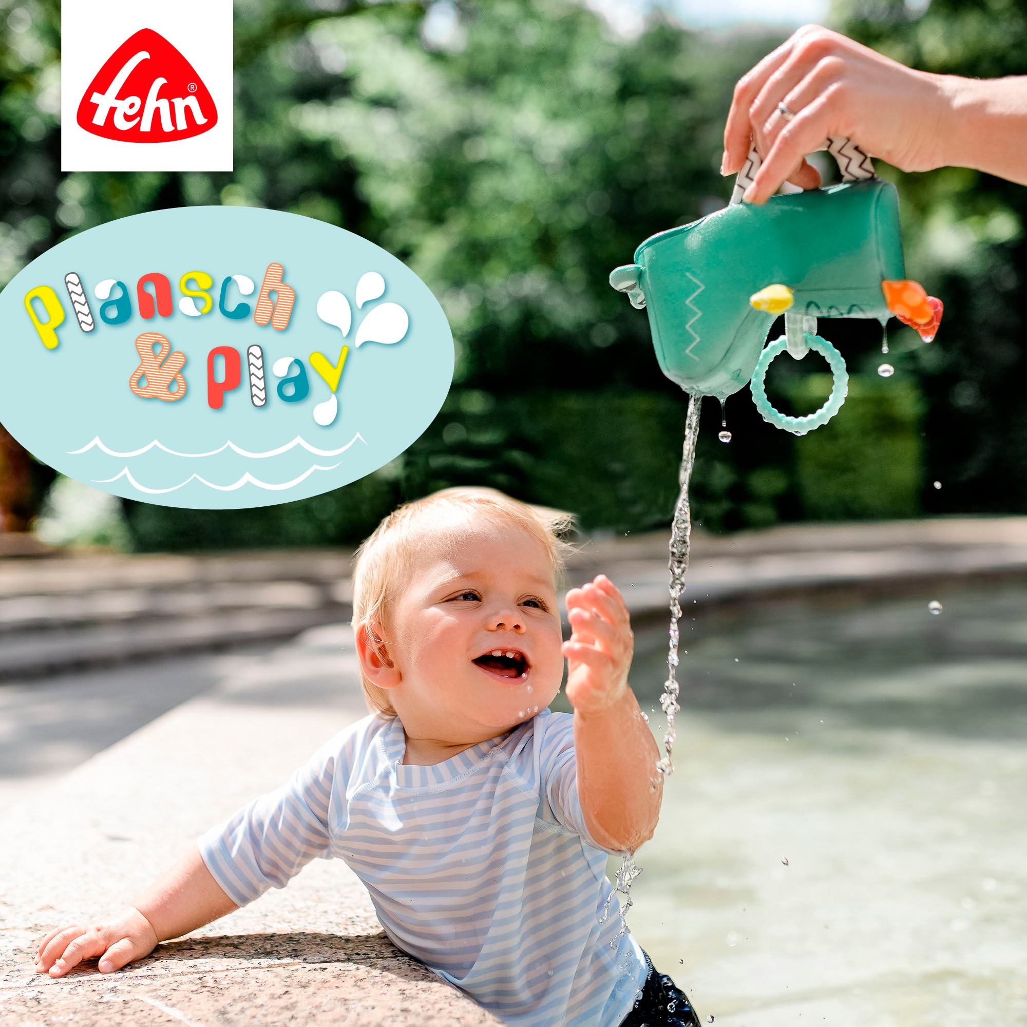 Fehn Badespielzeug »Plansch & Play, Gieß-Krokodil«