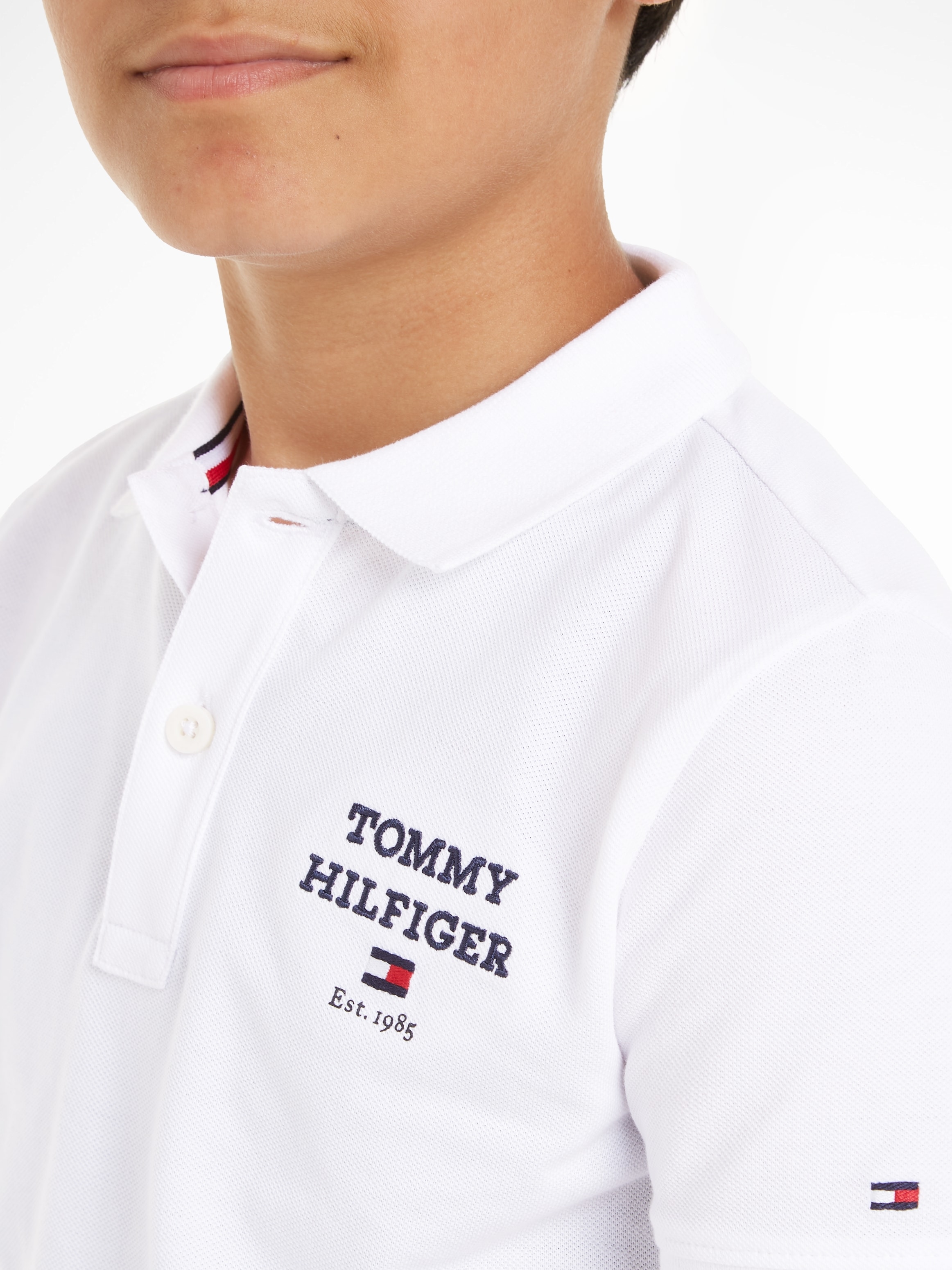 Tommy Hilfiger Poloshirt »TH LOGO POLO S/S«, mit Logostickerei