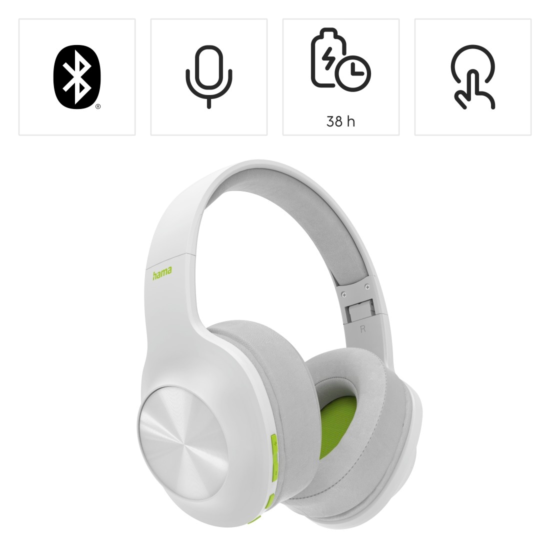 Hama Bluetooth-Kopfhörer »Bluetooth® Bluetooth-HFP-HSP, Ear Bluetooth Sprachsteuerung, Bluetooth-AVRCP kabellos«, Headset faltbar bestellen Kopfhörer Raten auf Bass Kabel, ohne A2DP Boost, Over