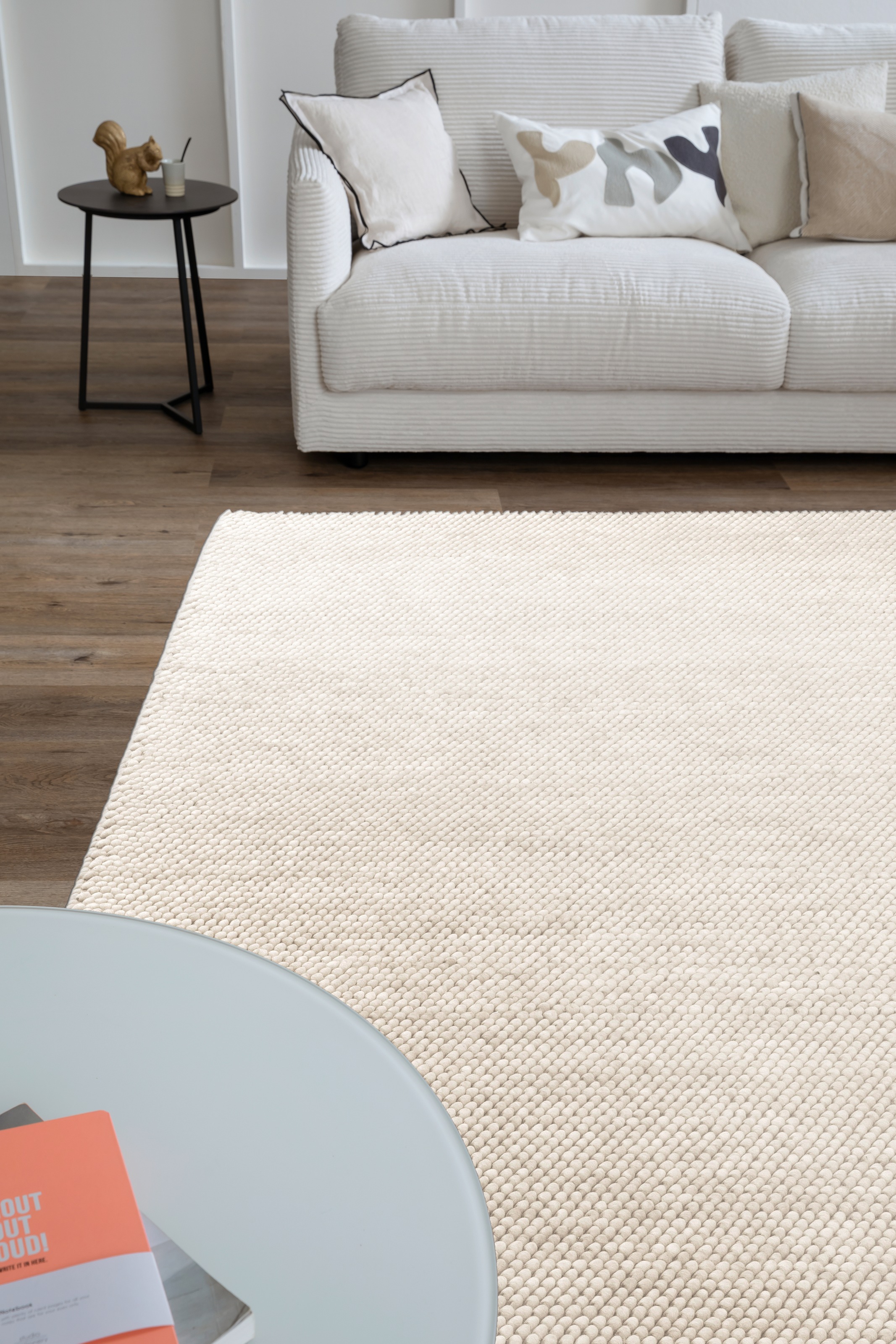 SCHÖNER WOHNEN-Kollektion Wollteppich »Poppy 6024«, rechteckig, 18 mm Höhe, hochwertiger Handweb, Wolle, Wohnzimmer, Schöner Wohnen Kollektion