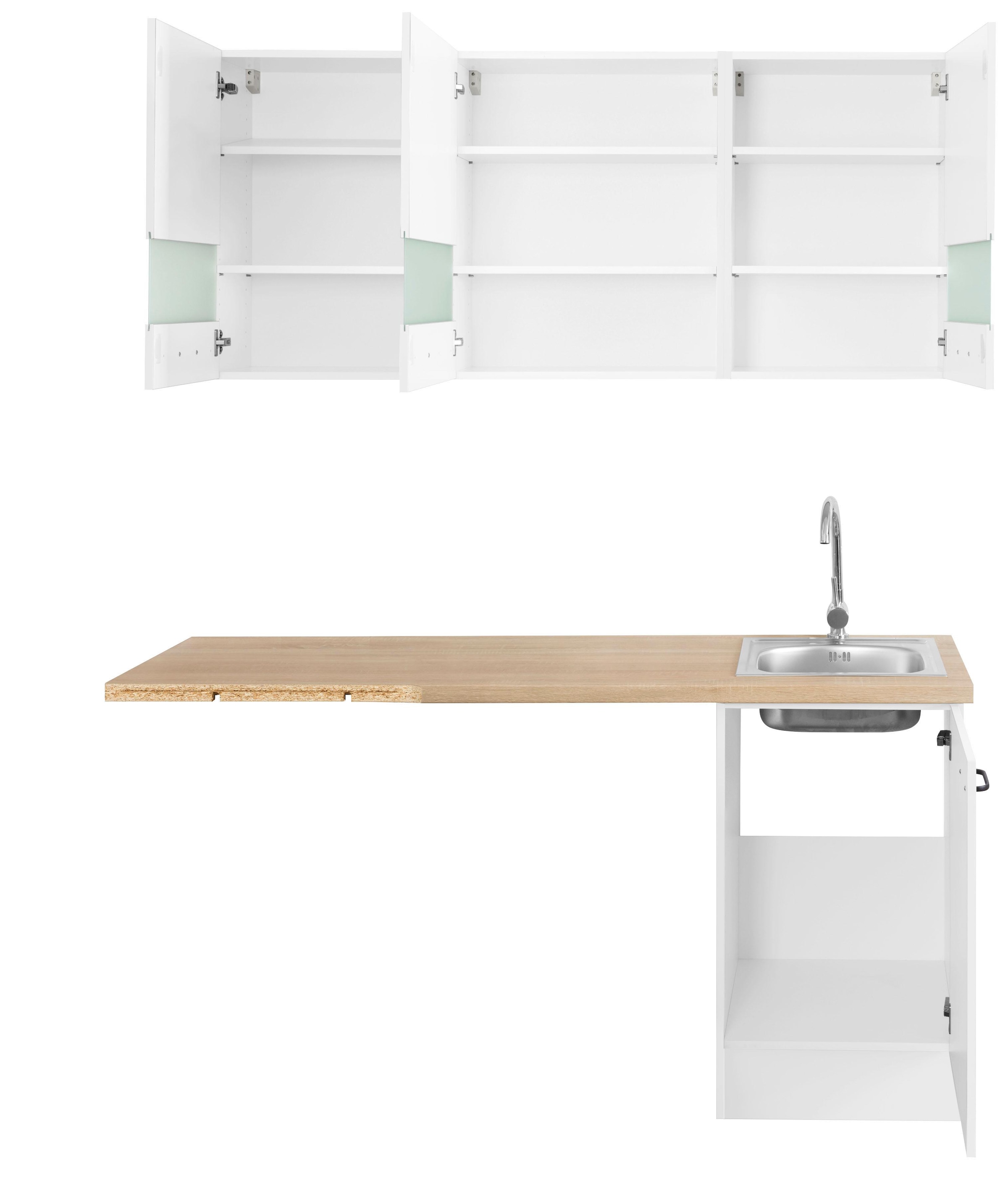 OPTIFIT Winkelküche »Elga« Soft-Close-Funktion, höhenverstellbaren Füßen, Stellbreite 265 x 175cm