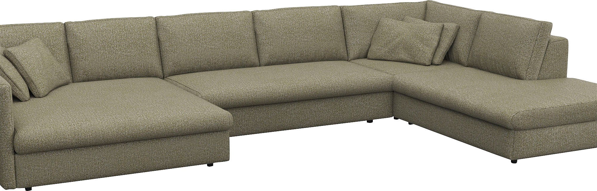 FLEXLUX Wohnlandschaft "Lovane, U-Form, bequem und komfortabel" Weich & ans günstig online kaufen