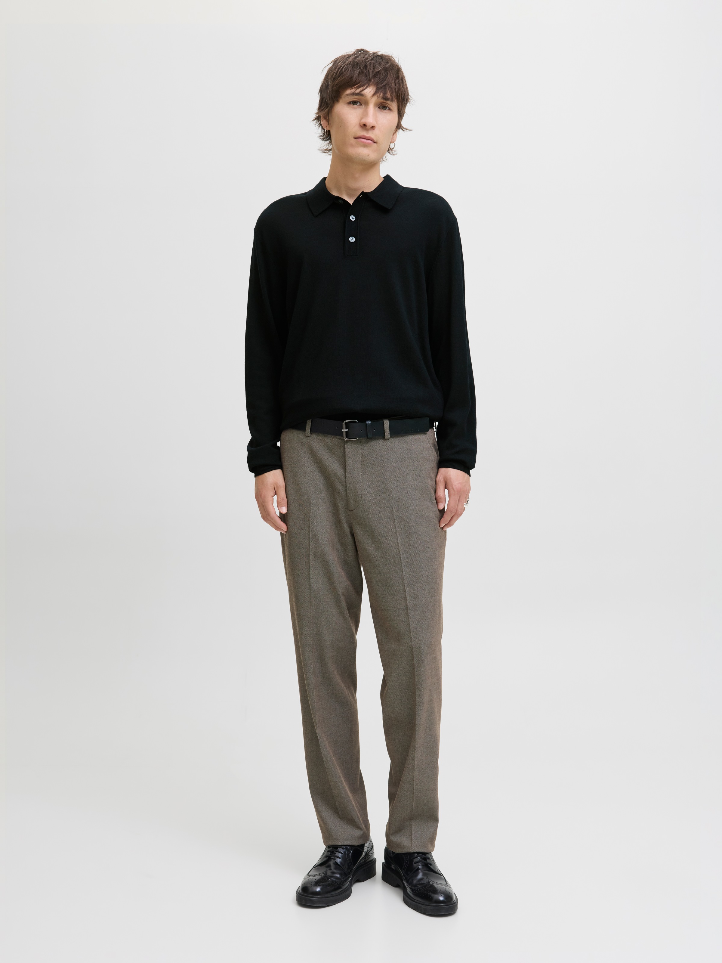 Jack & Jones Polokragenpullover »JPRBLAMERINO KNIT POLO« Wolle, regular fit