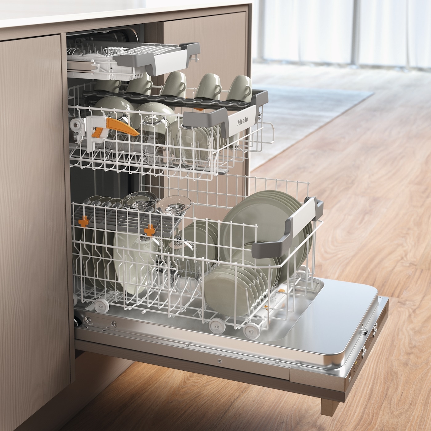 Miele vollintegrierbarer Geschirrspüler »G 5790 SCVi SL« 9 Maßgedecke