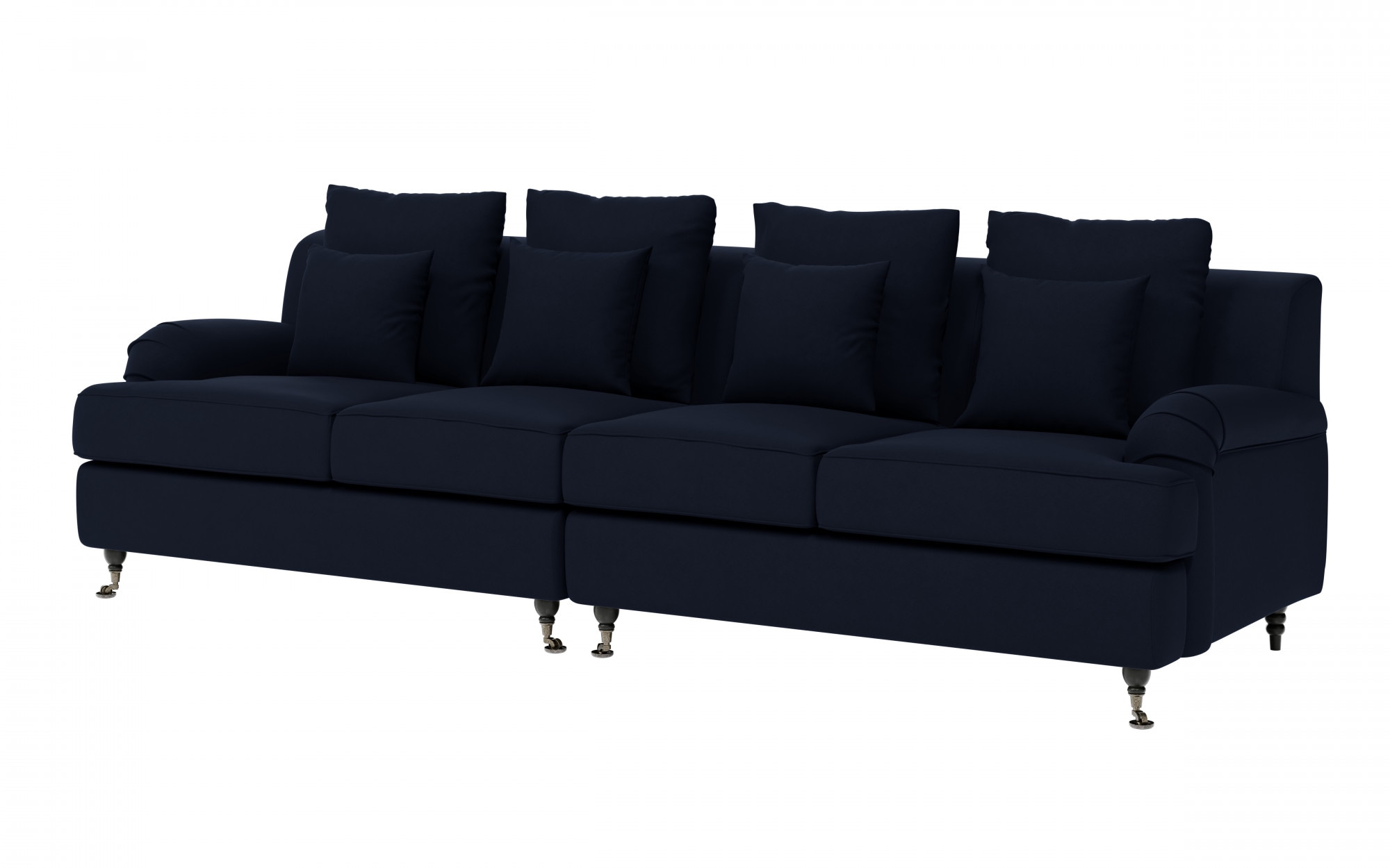 Guido Maria Kretschmer Home&Living Big-Sofa »NORIN«, zwei Fußarten: vorne - Rollen, hinten - Holzfüße