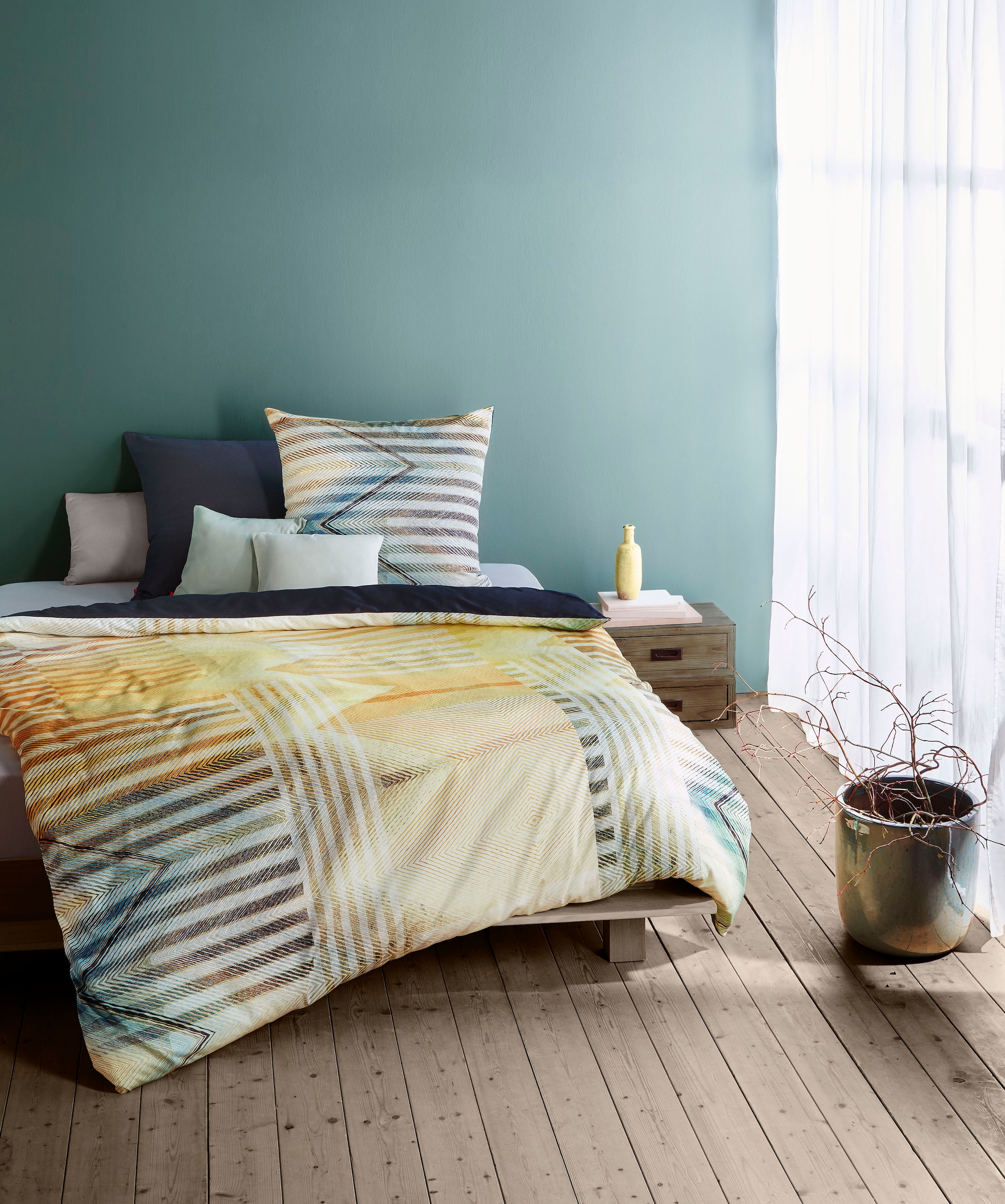 fleuresse Bettwäsche »Bed Art S«, Mako Satin-Bettwäsche aus 100% Baumwolle