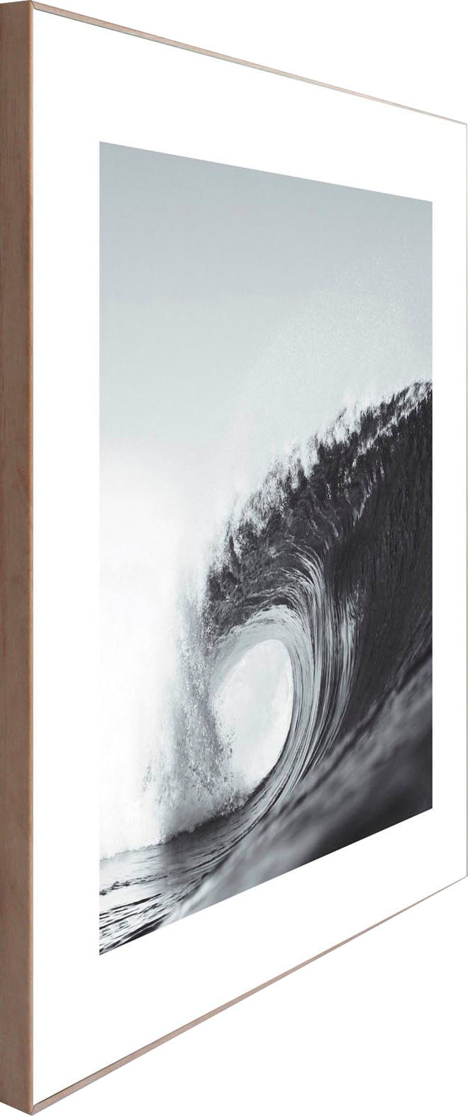 Reinders! Wandbild »Slim Frame Wood 50x50 Wave«