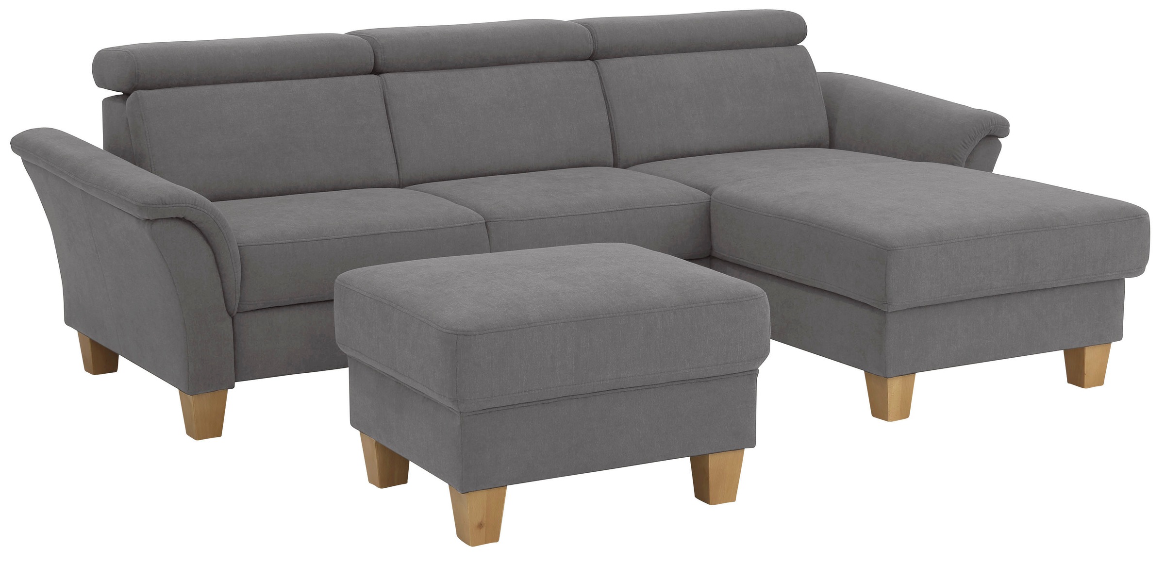 Home affaire Ecksofa »Conville L-Form«, Federkern, wahlweise mit Bettfunktion und Bettkasten bzw. Stauraum