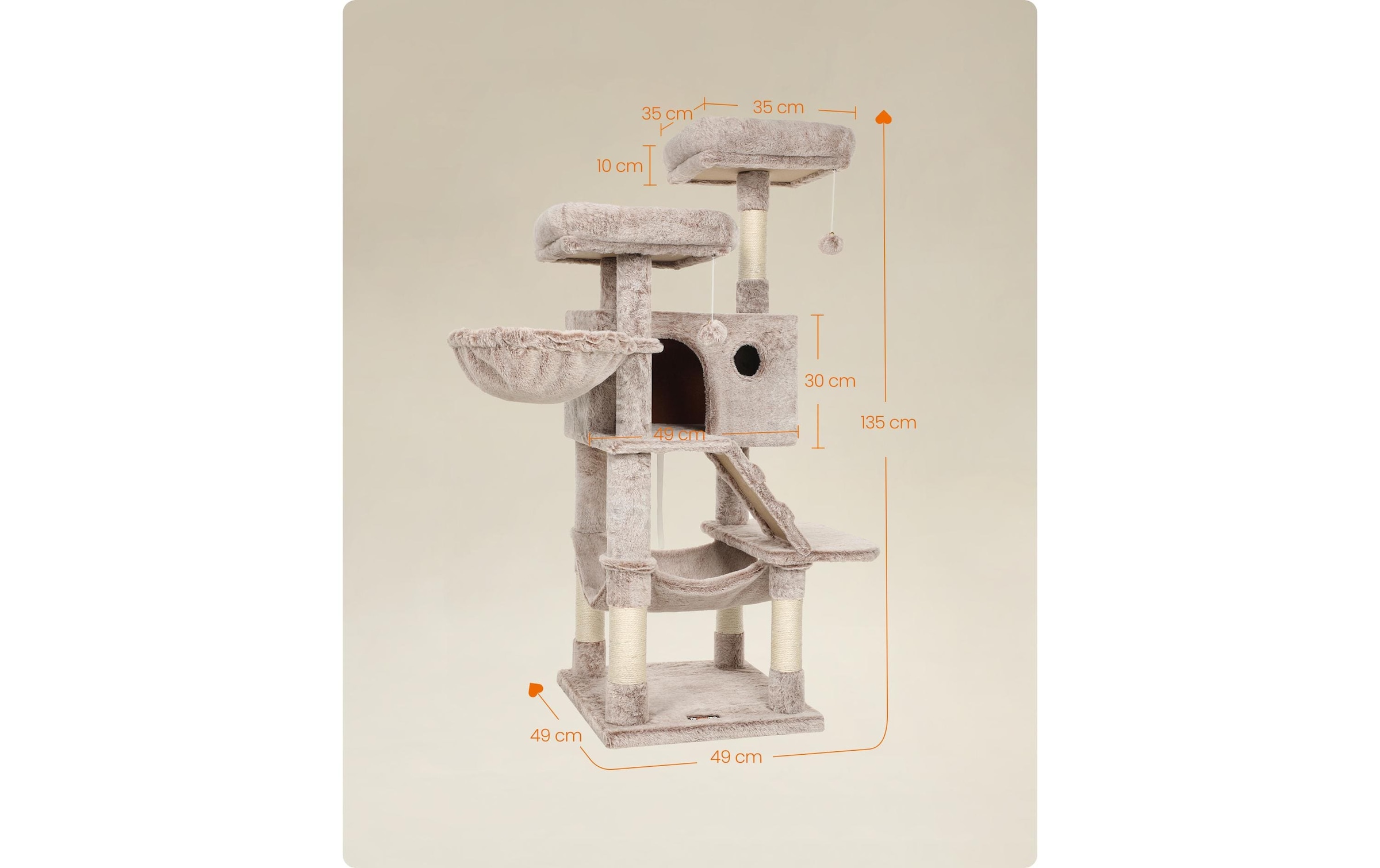 FEANDREA Kratzbaum »135 cm« 135 cm hoch
