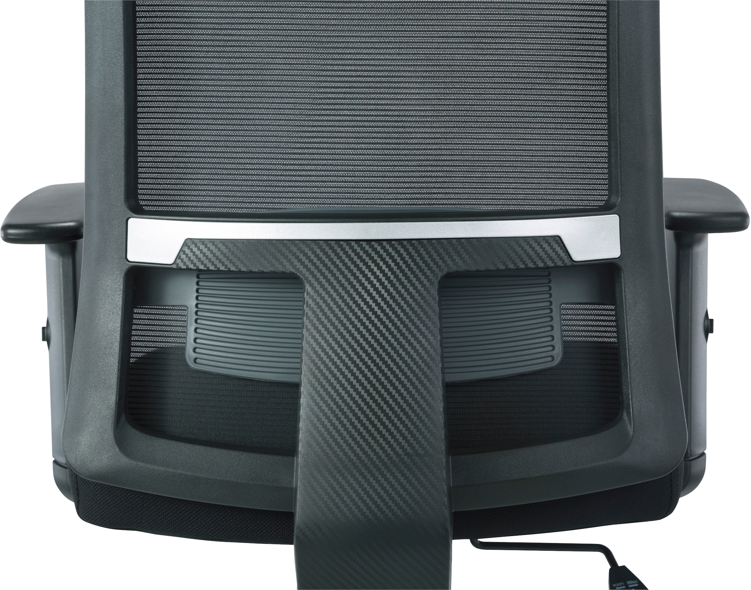 INOSIGN Bürostuhl »Tallard, Mesh Schreibtischstuhl, ergonomische Ausstattung«, Netzstoff, verstellbare Kopfstütze, Lumbalstütze & Armlehnen