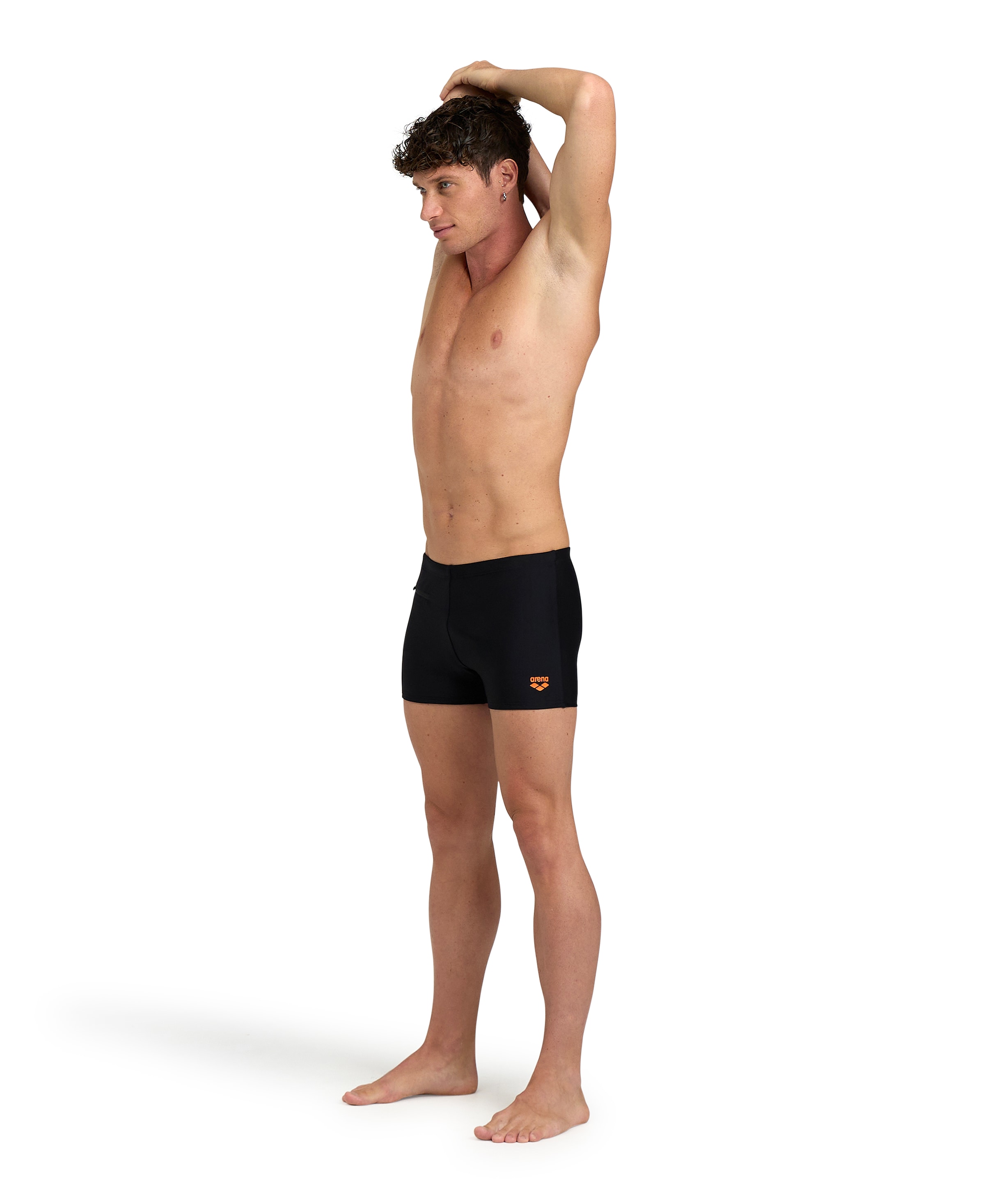 Arena Badehose mit Reißverschlusstasche, aus Polyester und Elasthan
