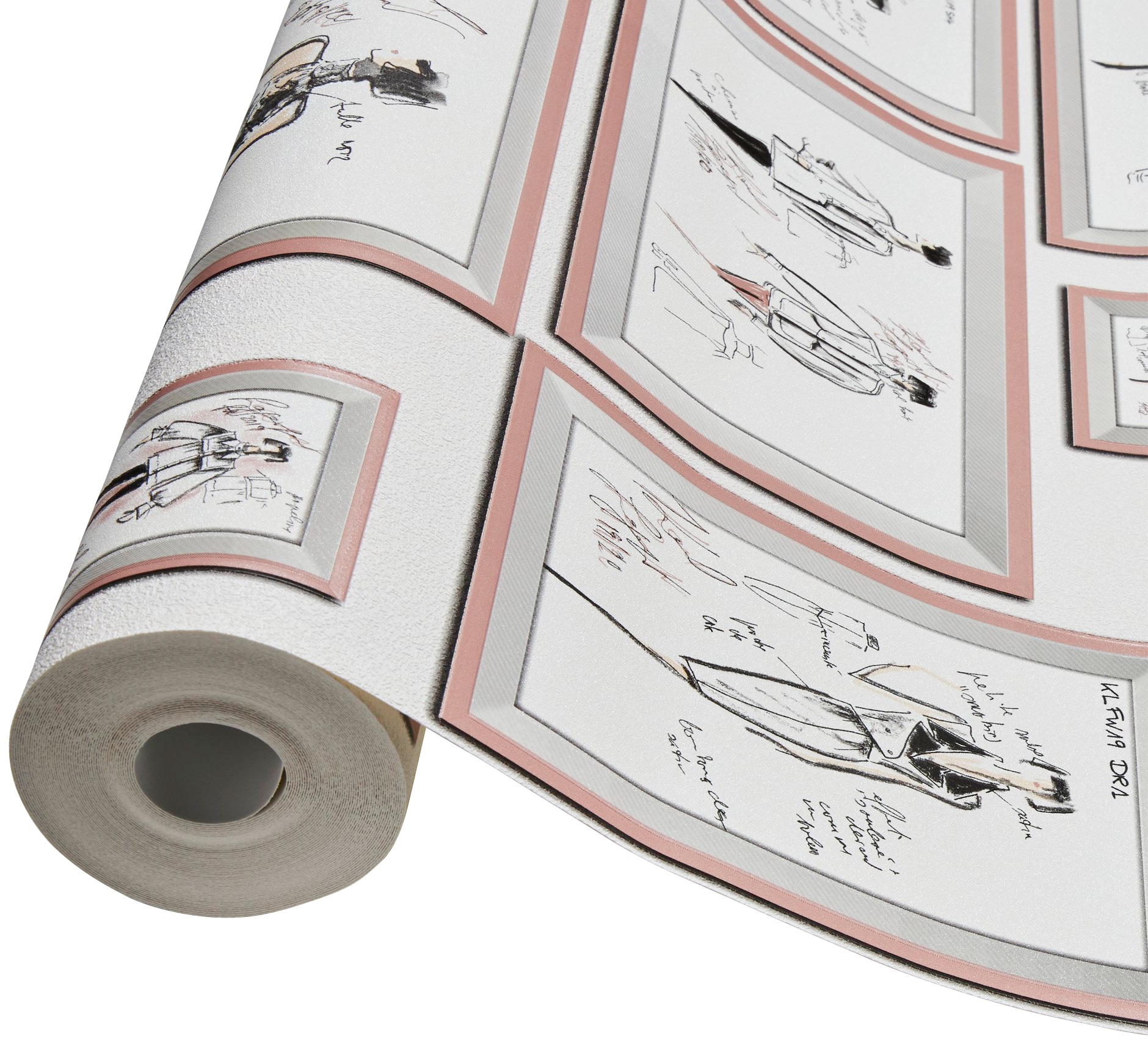 Architects Paper Vliestapete »Sketch«, Strukturmuster-gemustert-Motiv, Bilderrahmen Tapete Tapete Designer Tapeten Wohnzimmer Schlafzimmer