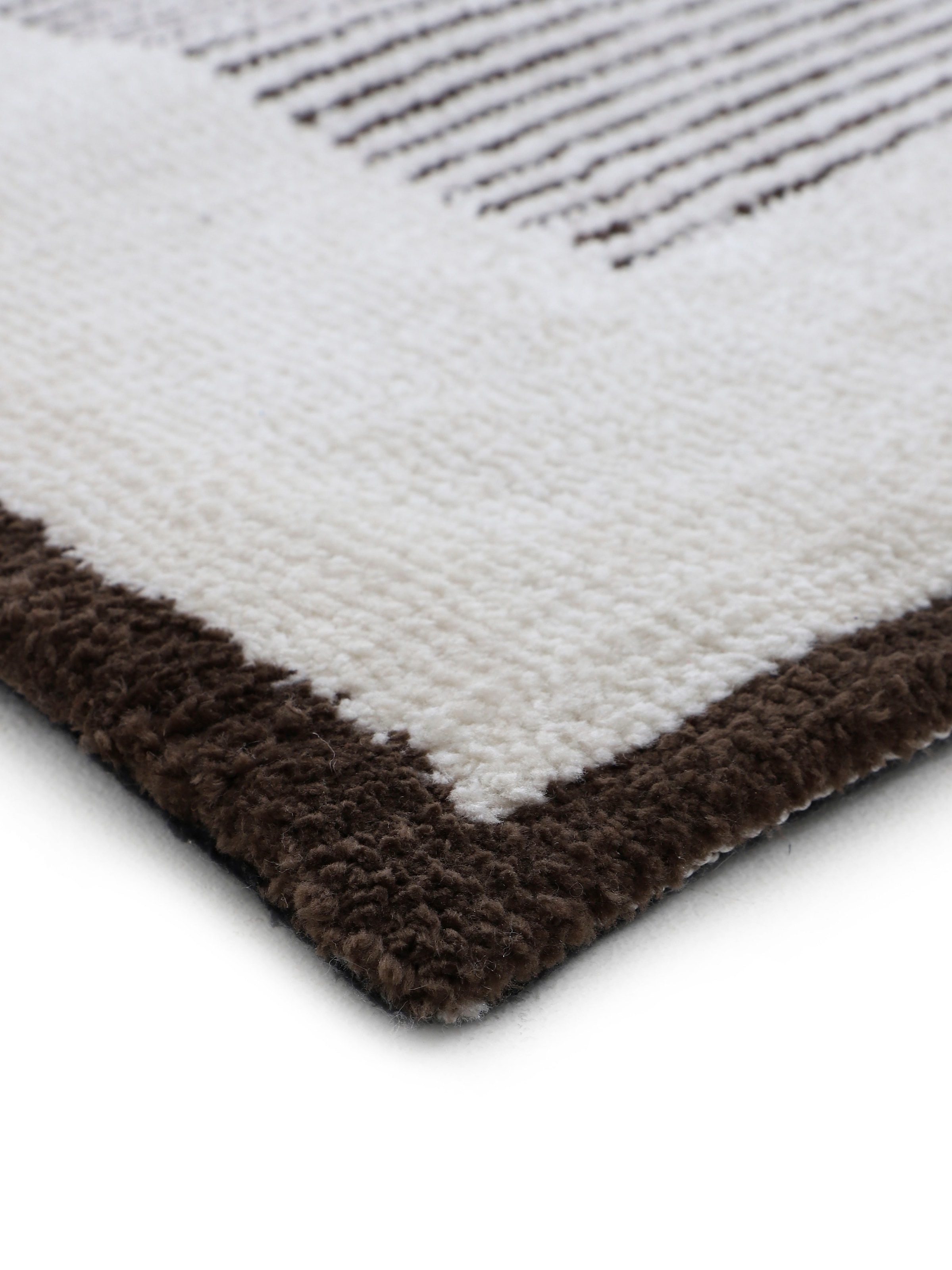 carpetfine Teppich »Holly 7«, rechteckig, 12 mm Höhe, geometrisches Design, gestreift, Hoch Tief Struktur