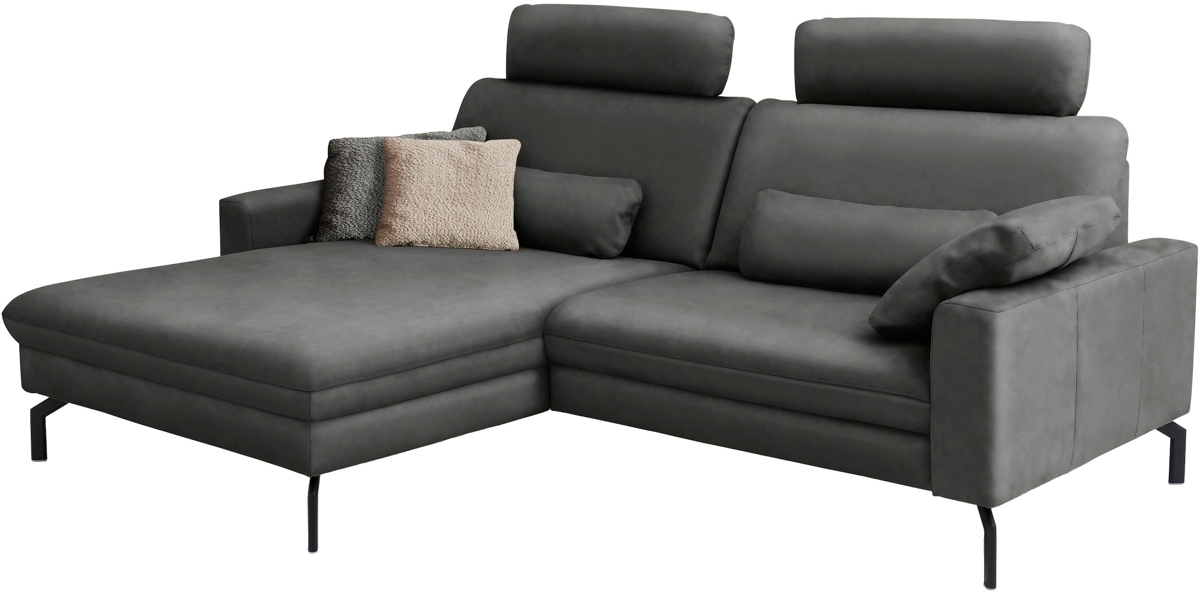 Die PlanBar Ecksofa »PN-EM20028 L-Form mit Kopfstützen«, wahlweise mit motorischem Canape