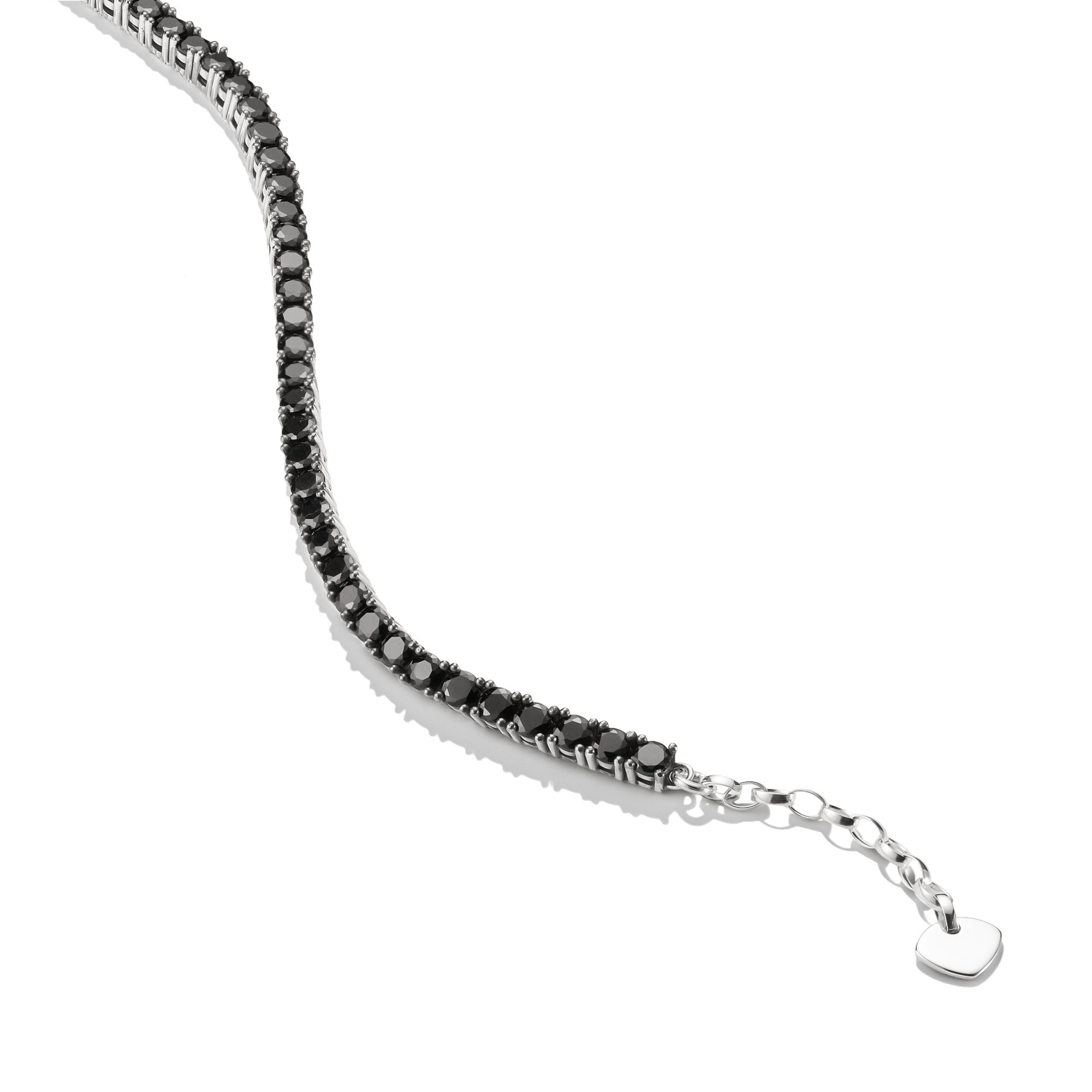 THOMAS SABO Tennisarmband »Armband mit schwarzen Zirkonia« mit Zirkonia (synth.)