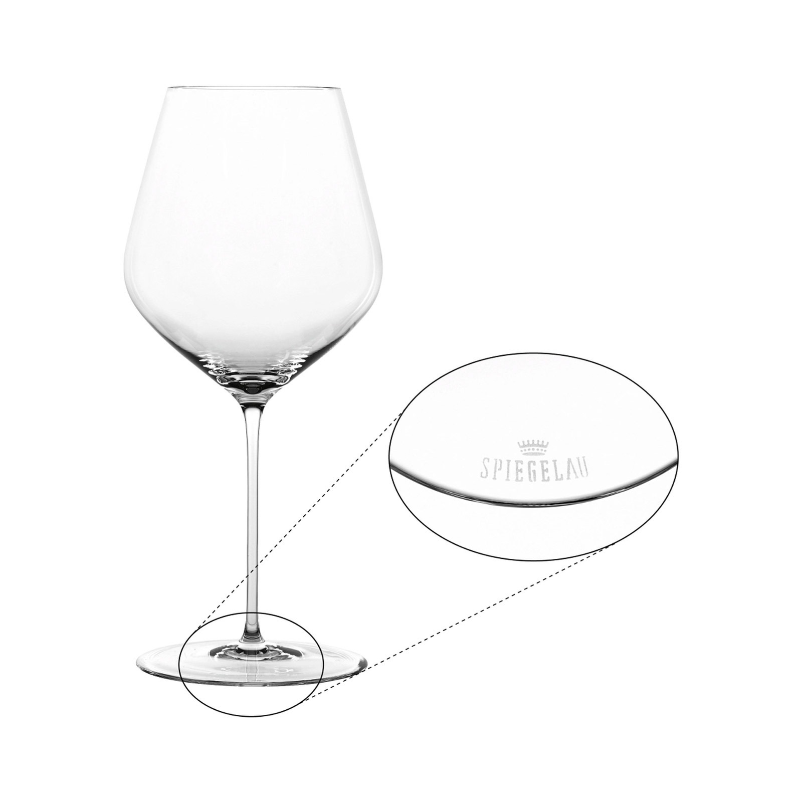 SPIEGELAU Rotweinglas »Burgundergläser Hi-Lite 734 ml 6er Set transparent« günstig online kaufen