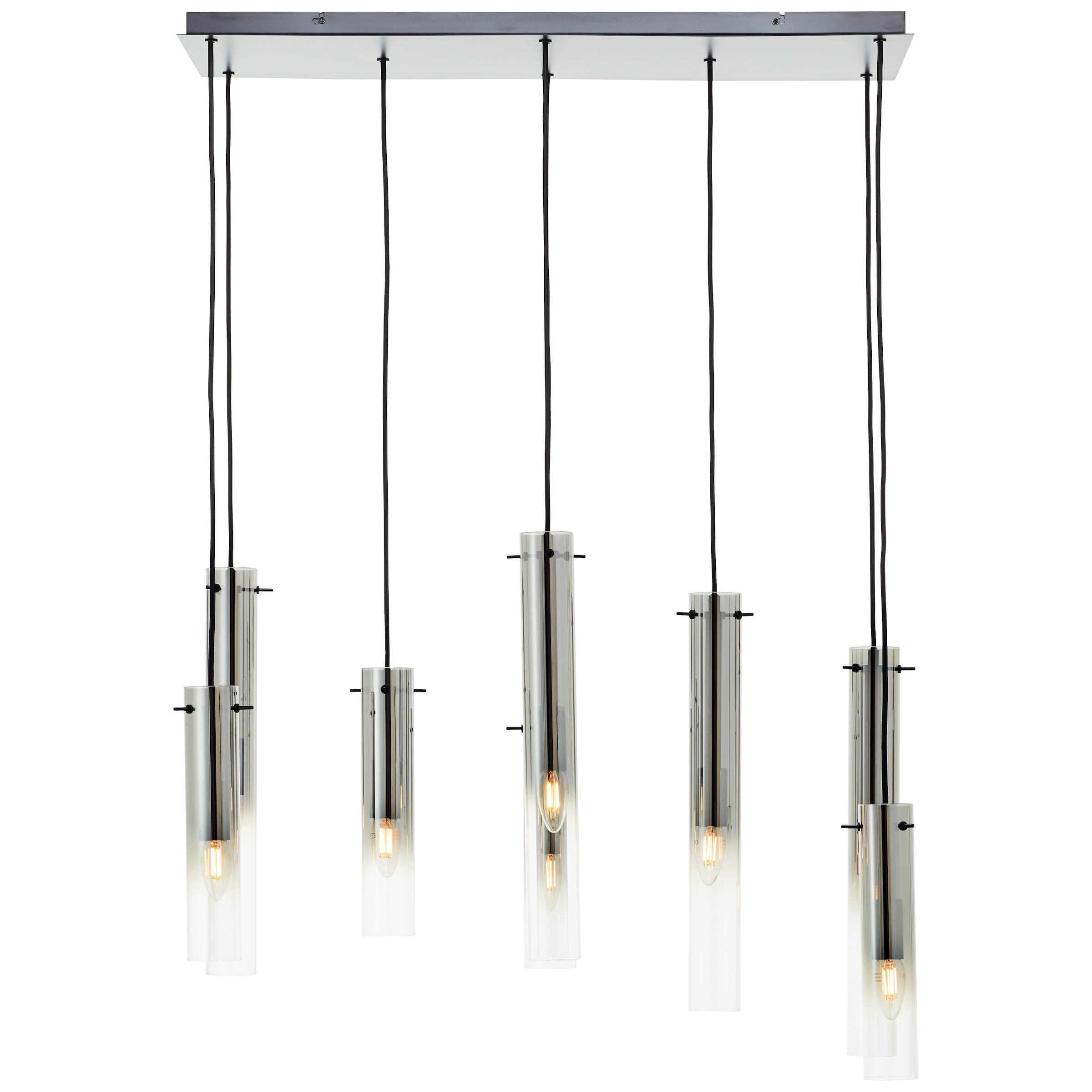 Brilliant Pendelleuchte »Glasini« E14 1 Stk. 199 x 80 x 30 cm, 8 x E14, kür günstig online kaufen