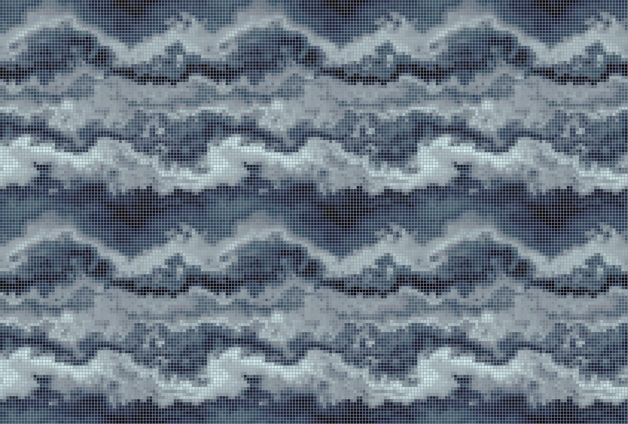 LIVING WALLS Fototapete »Walls by Patel Mosaic 1« glatt Vlies, Wand, Schräge blau B/L: 4 m m x 2,7 m m