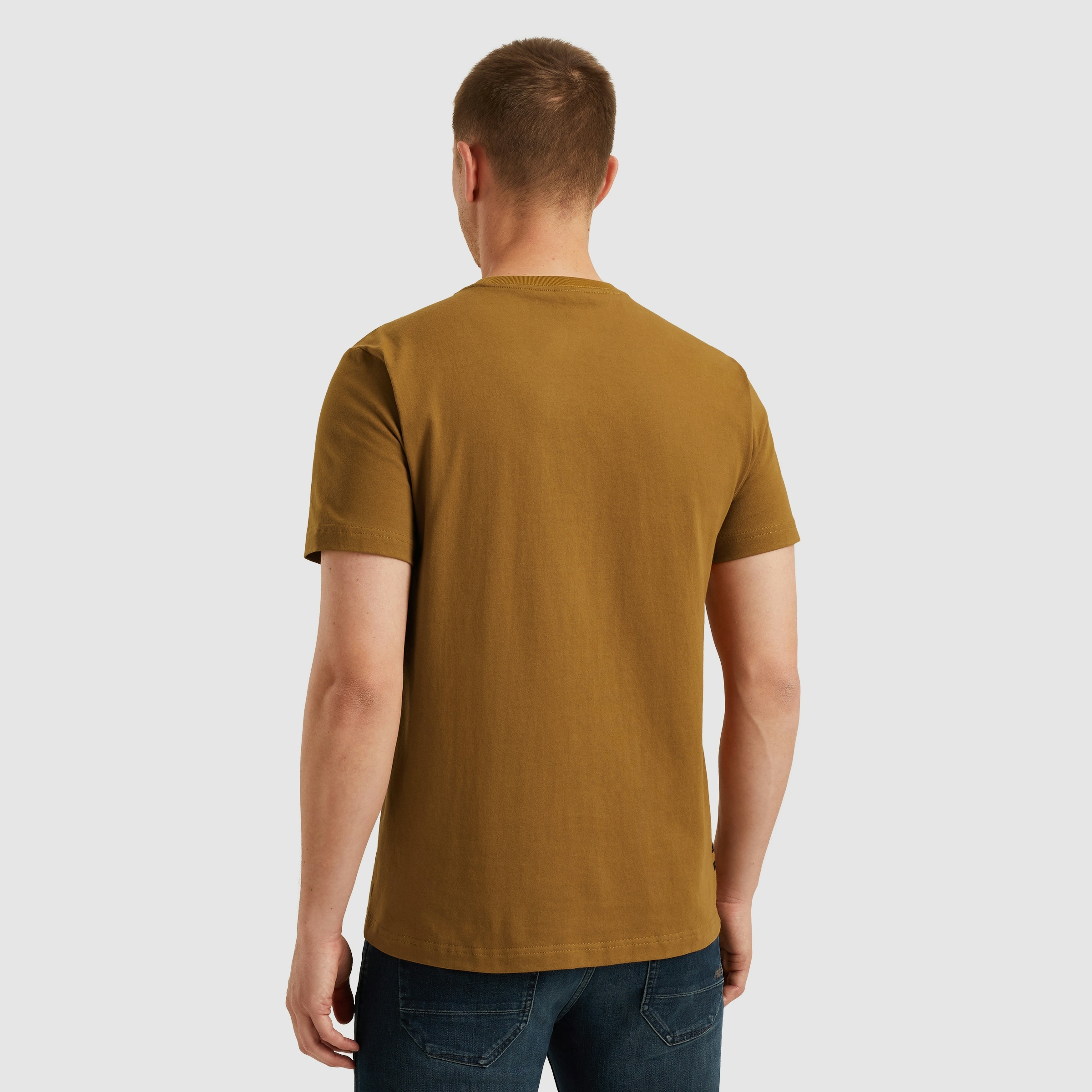 PME LEGEND T-Shirt »Short sleeve r-neck open end jersey« mit Logo-Print