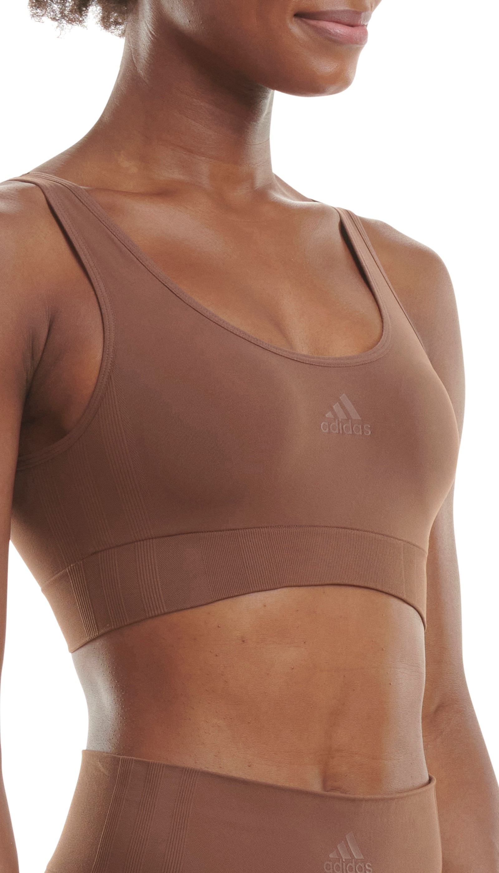 adidas Sportswear Bustier »"Sport Active Seamless Micro Stretch"«, zusätzliche Stretch Eigenschaft behält Stoff an Ort und Stelle