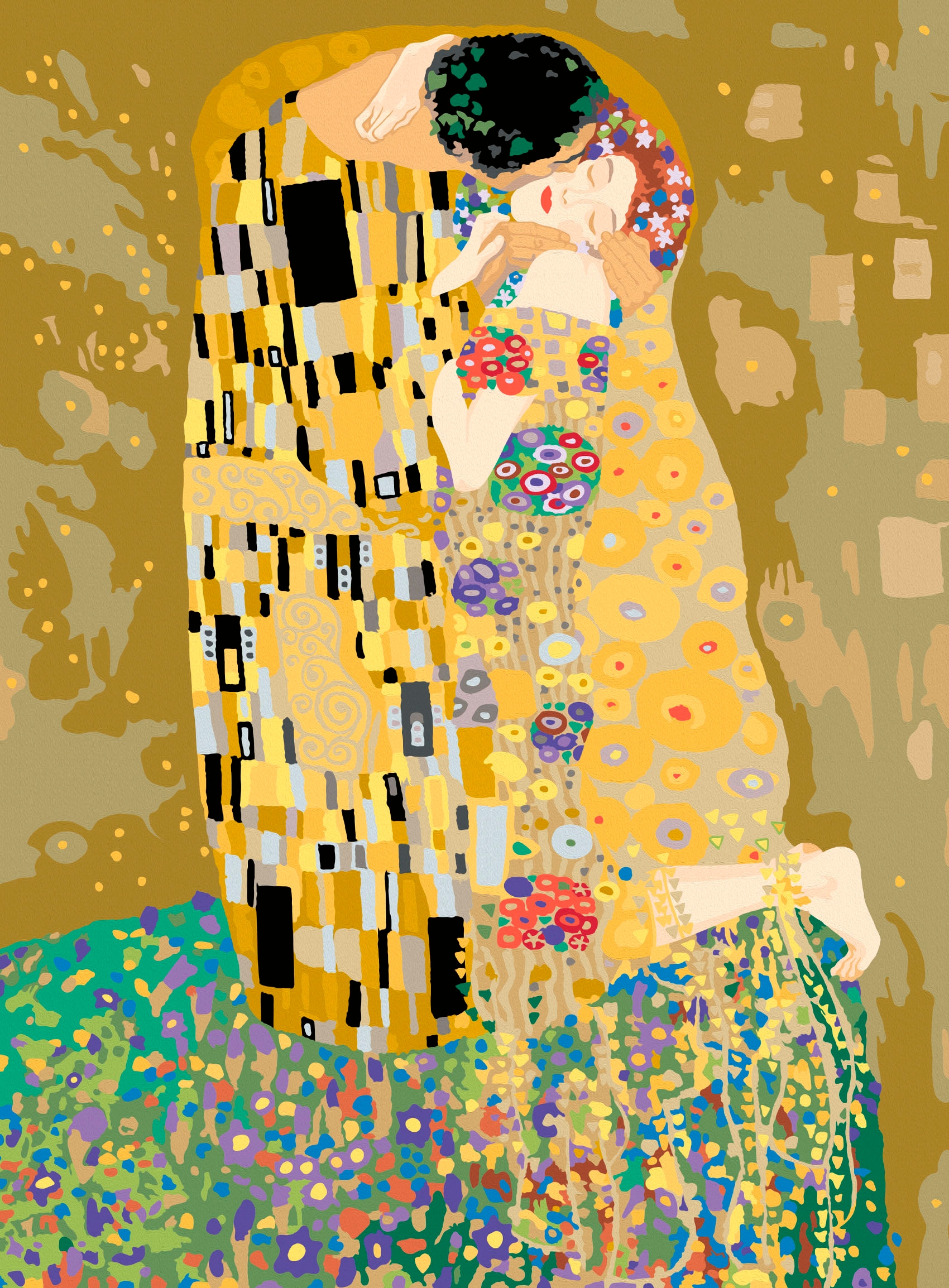 Ravensburger Malen nach Zahlen »CreArt, Leinwand ART Collection: Der Kuss (Klimt)« Made in Europe
