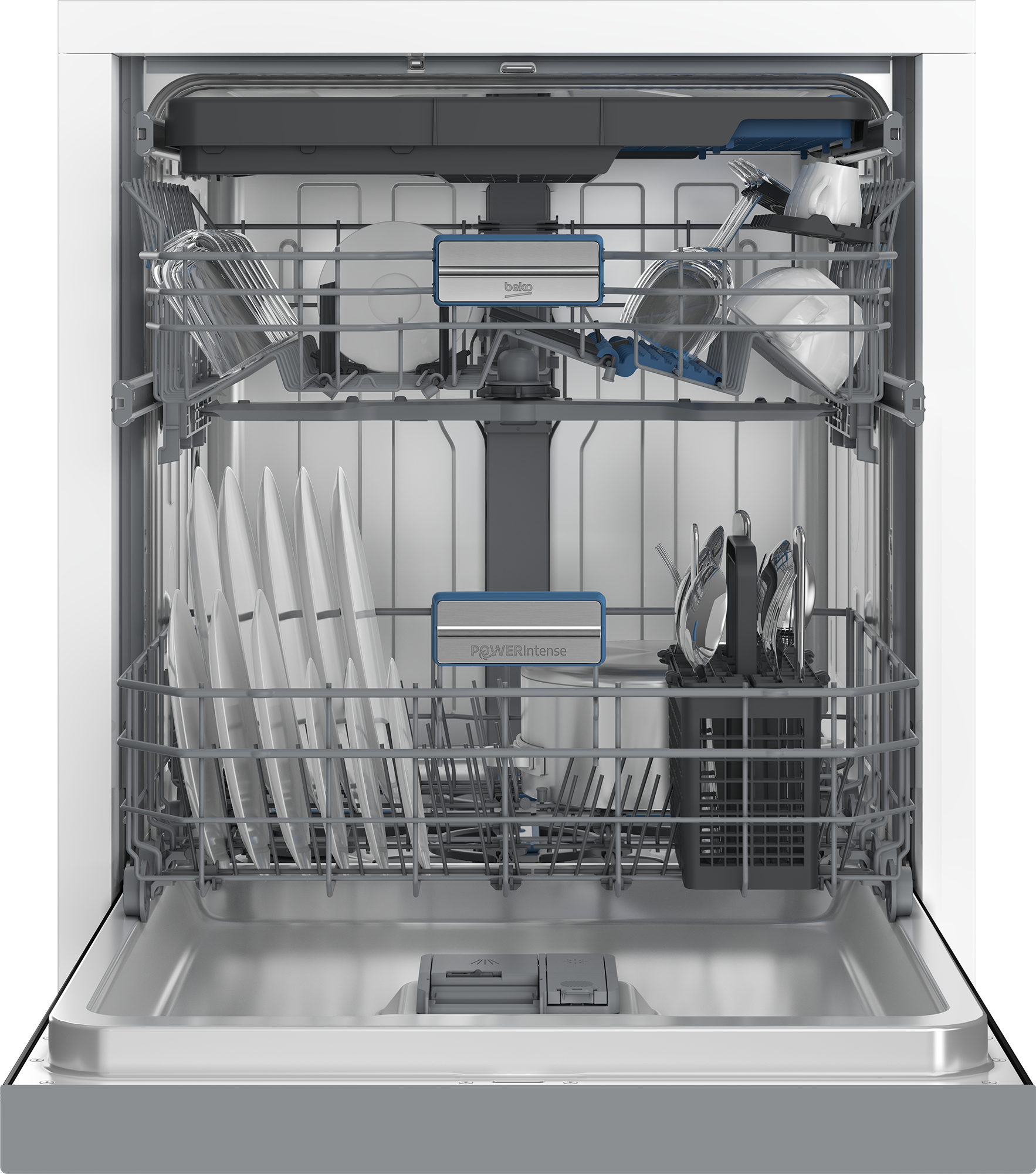 BEKO Unterbaugeschirrspüler »BDDN36550XP«, 15 Maßgedecke