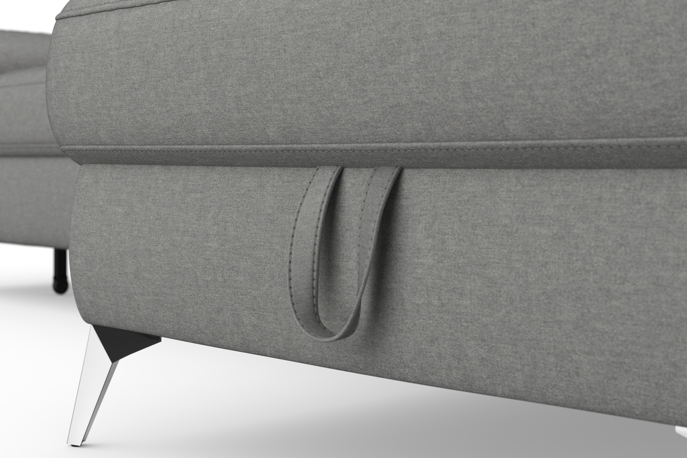 sit&more Ecksofa »Padua L-Form«, inklusive Sitztiefenverstellung, Armteilfunktion und Federkern