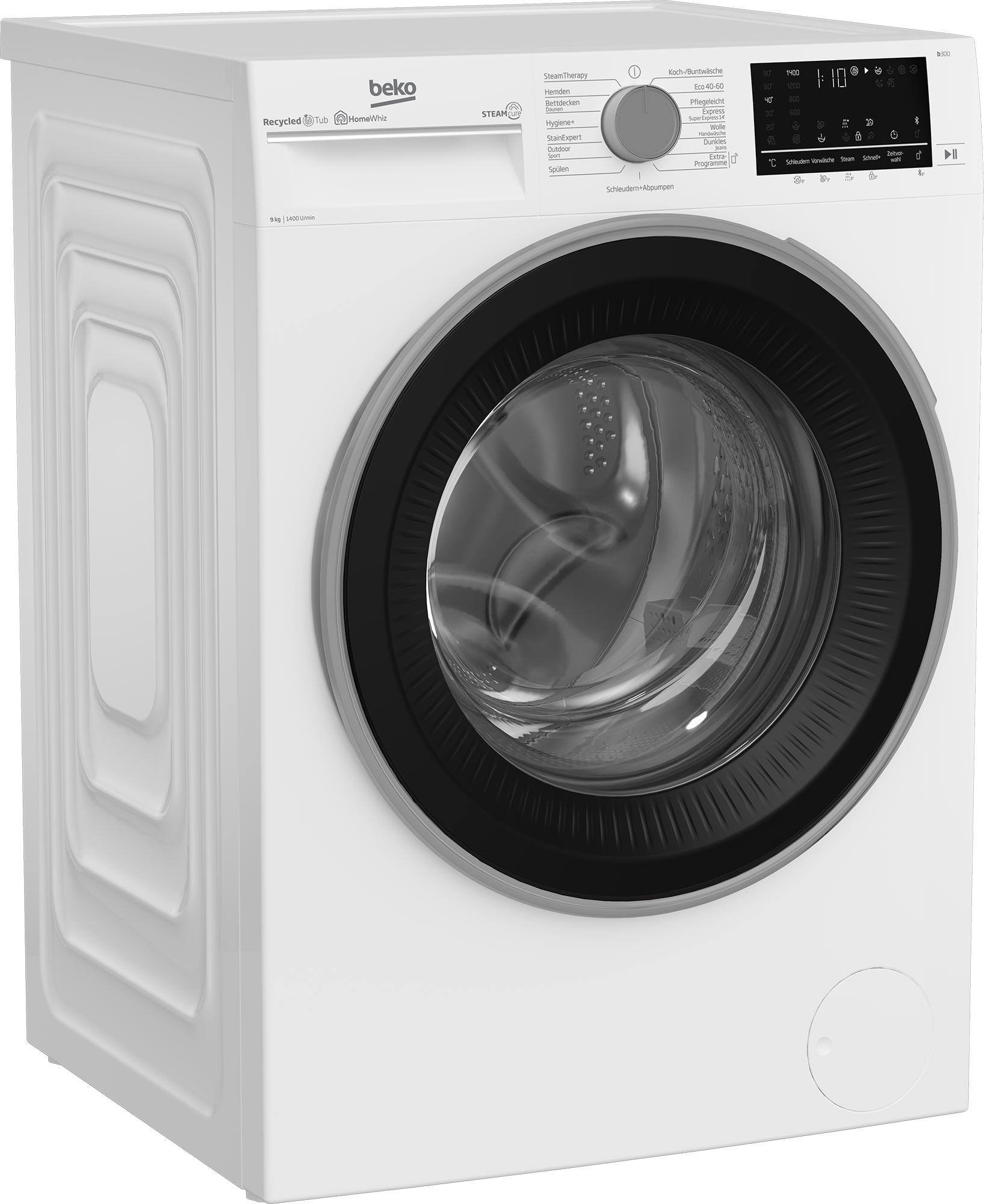 BEKO Waschmaschine, b300, B3WFU59415W2, 9 kg, 1400 U/min, SteamCure - 99%  allergenfrei online kaufen