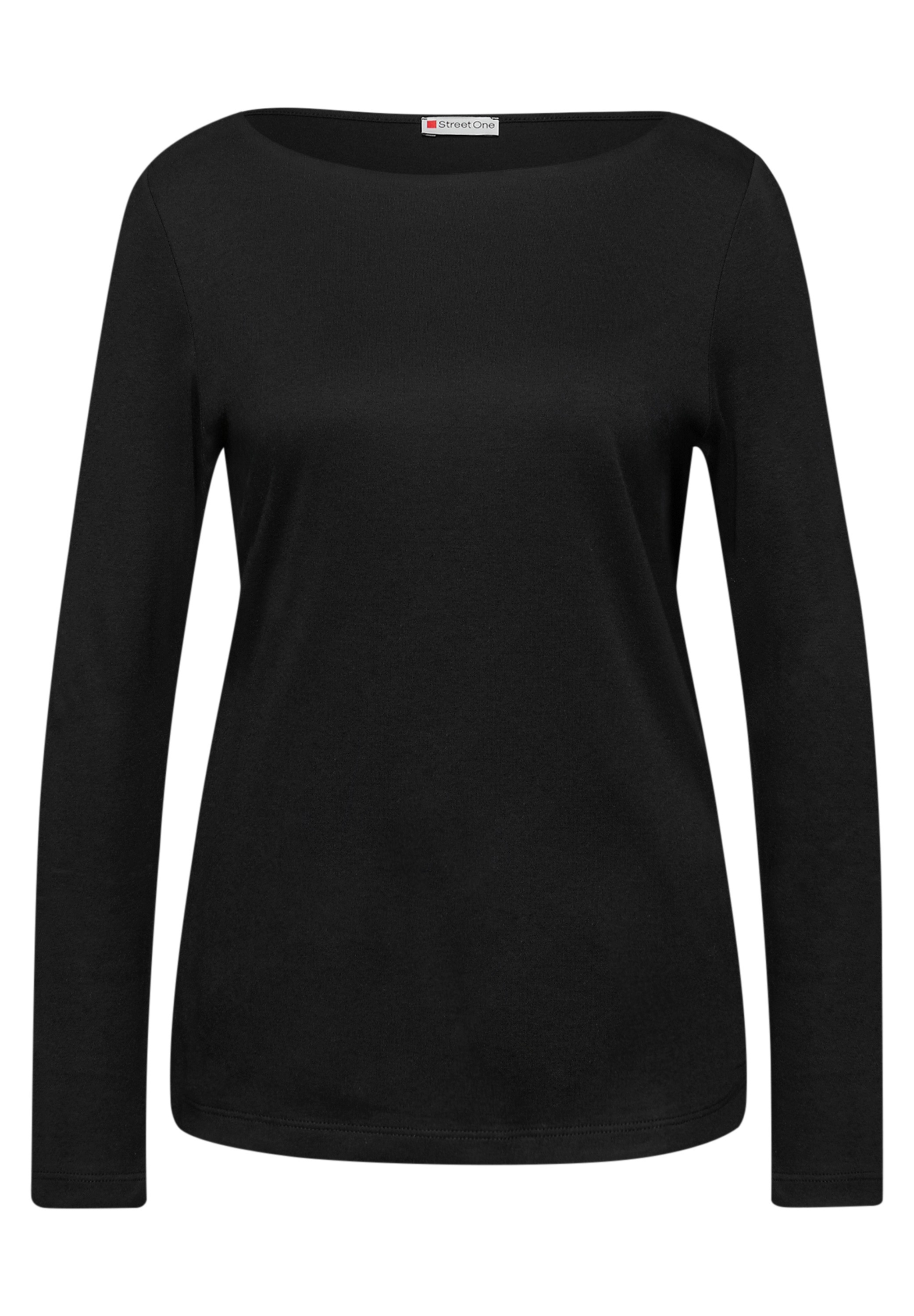 STREET ONE Langarmshirt »Style Lanea« mit U-Boot Ausschnitt