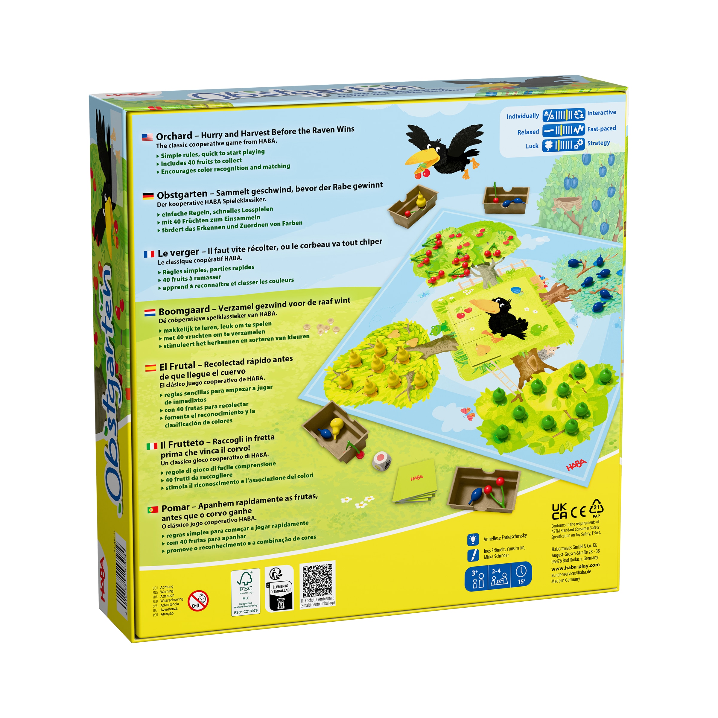 Haba Spiel »Obstgarten Redesign« Made in Germany